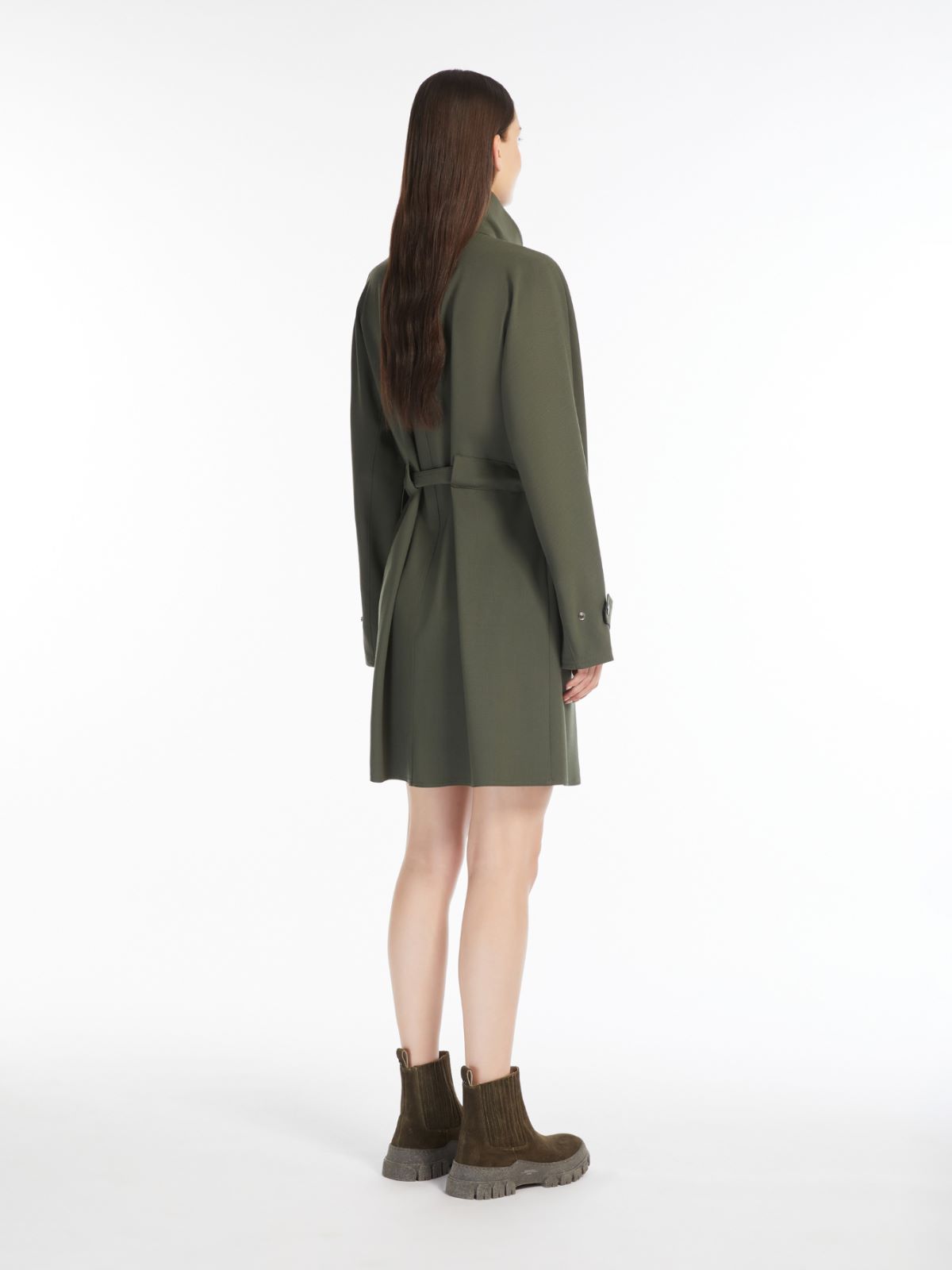 Wool gabardine dress