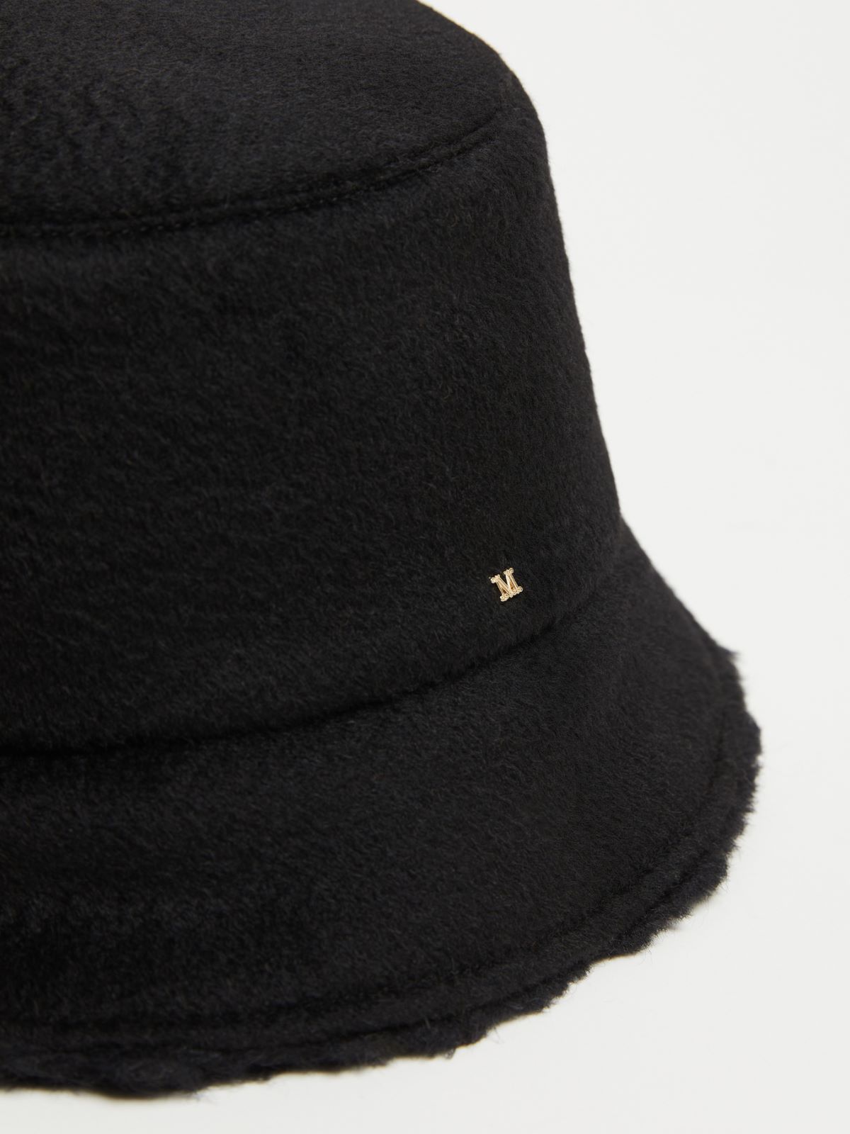 Camel and Teddy fabric reversible cloche hat