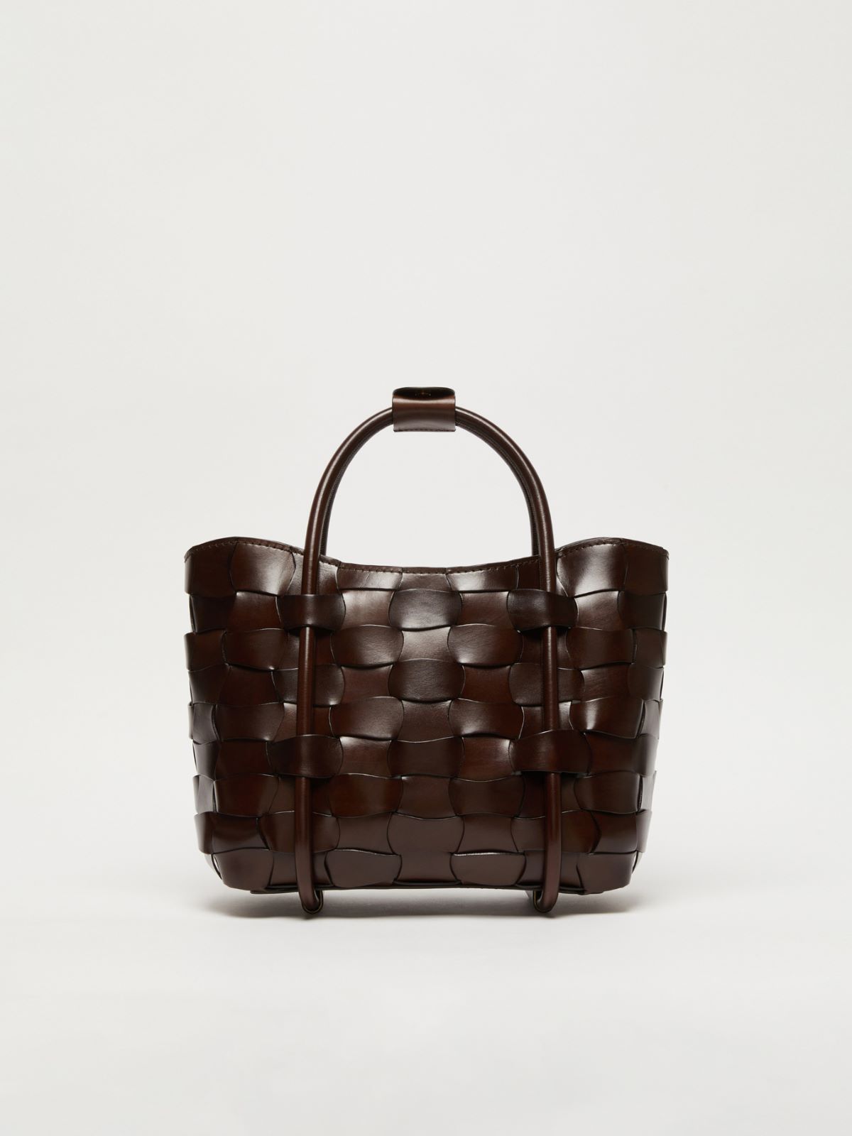 Woven leather small Marine bag