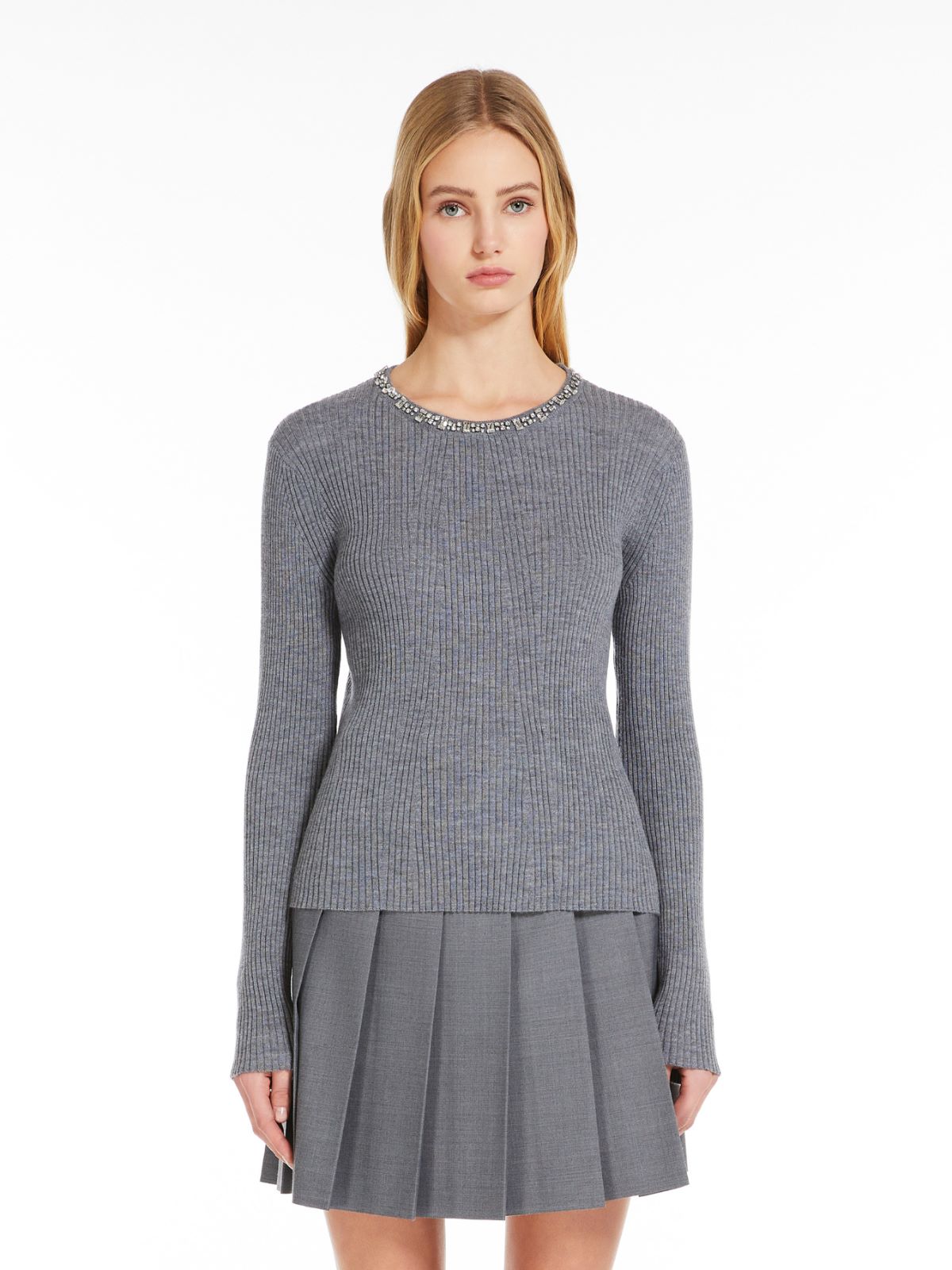 Ribbed wool jumper