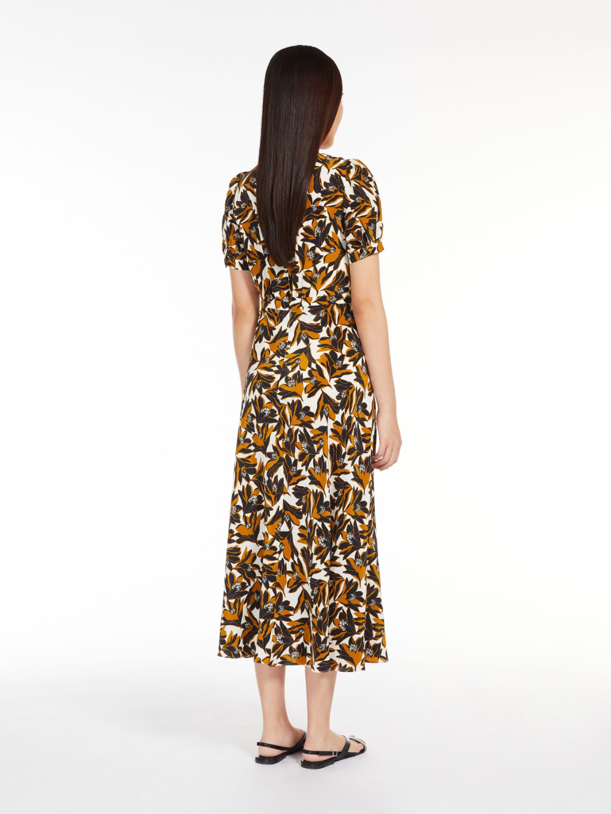 Silk crepe de chine dress