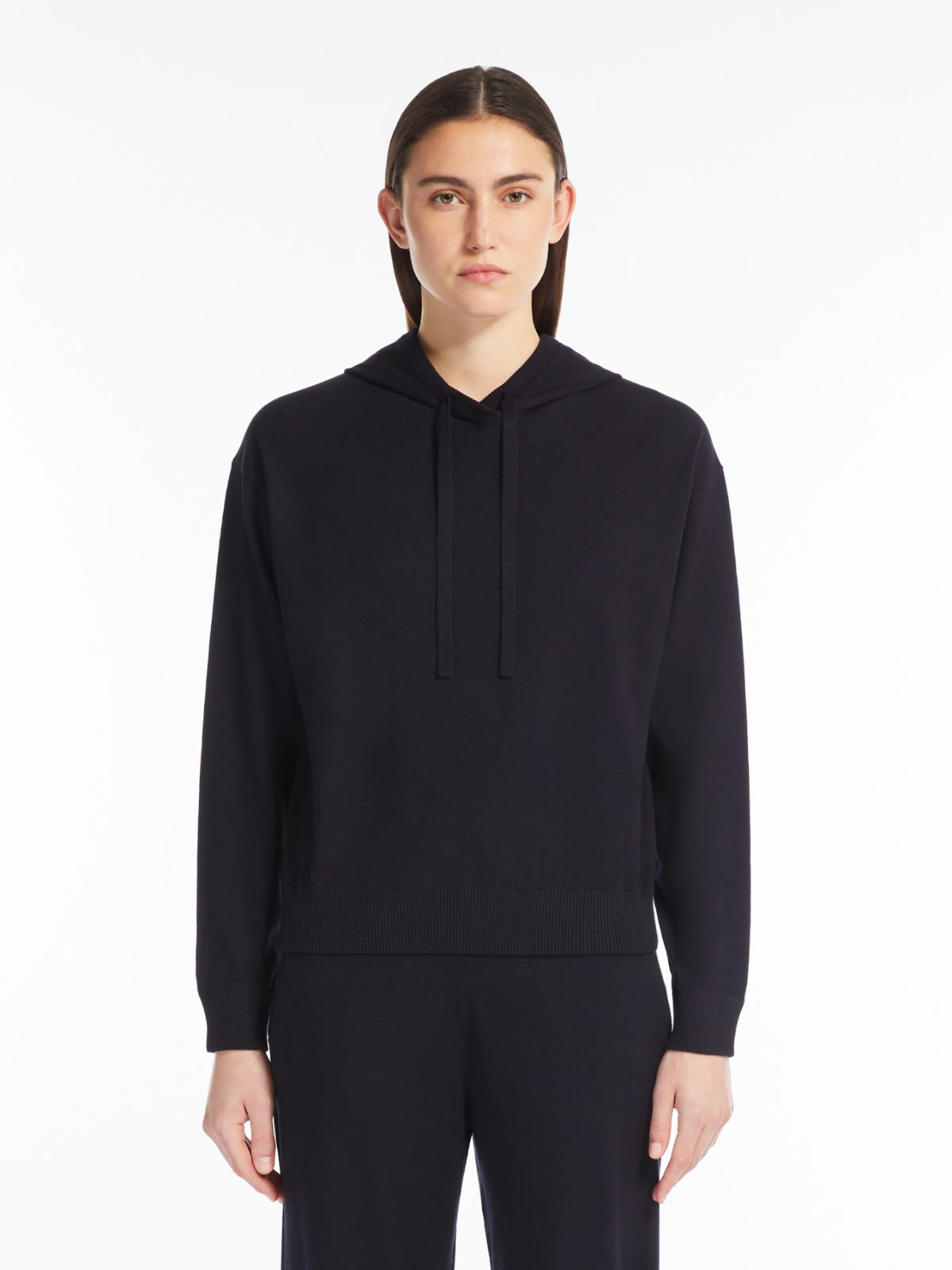 Stretch viscose yarn sweatshirt