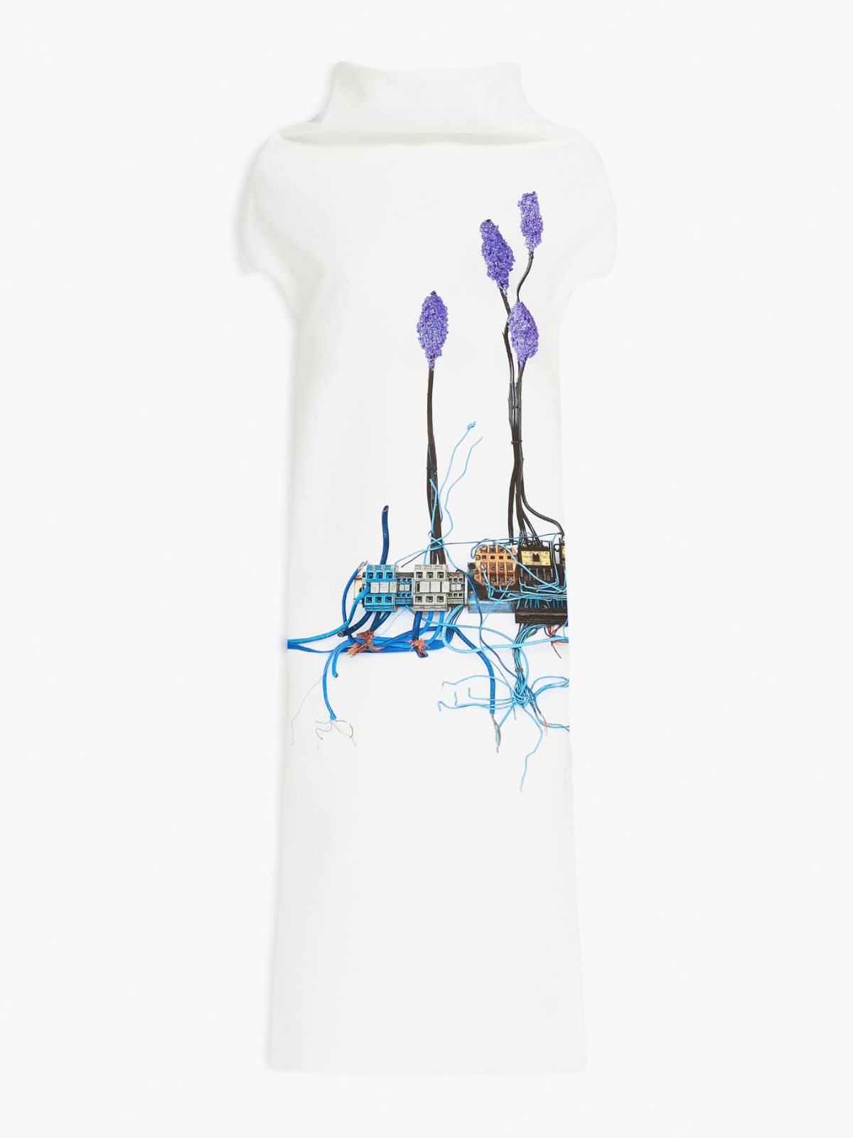 Printed cocoon dress