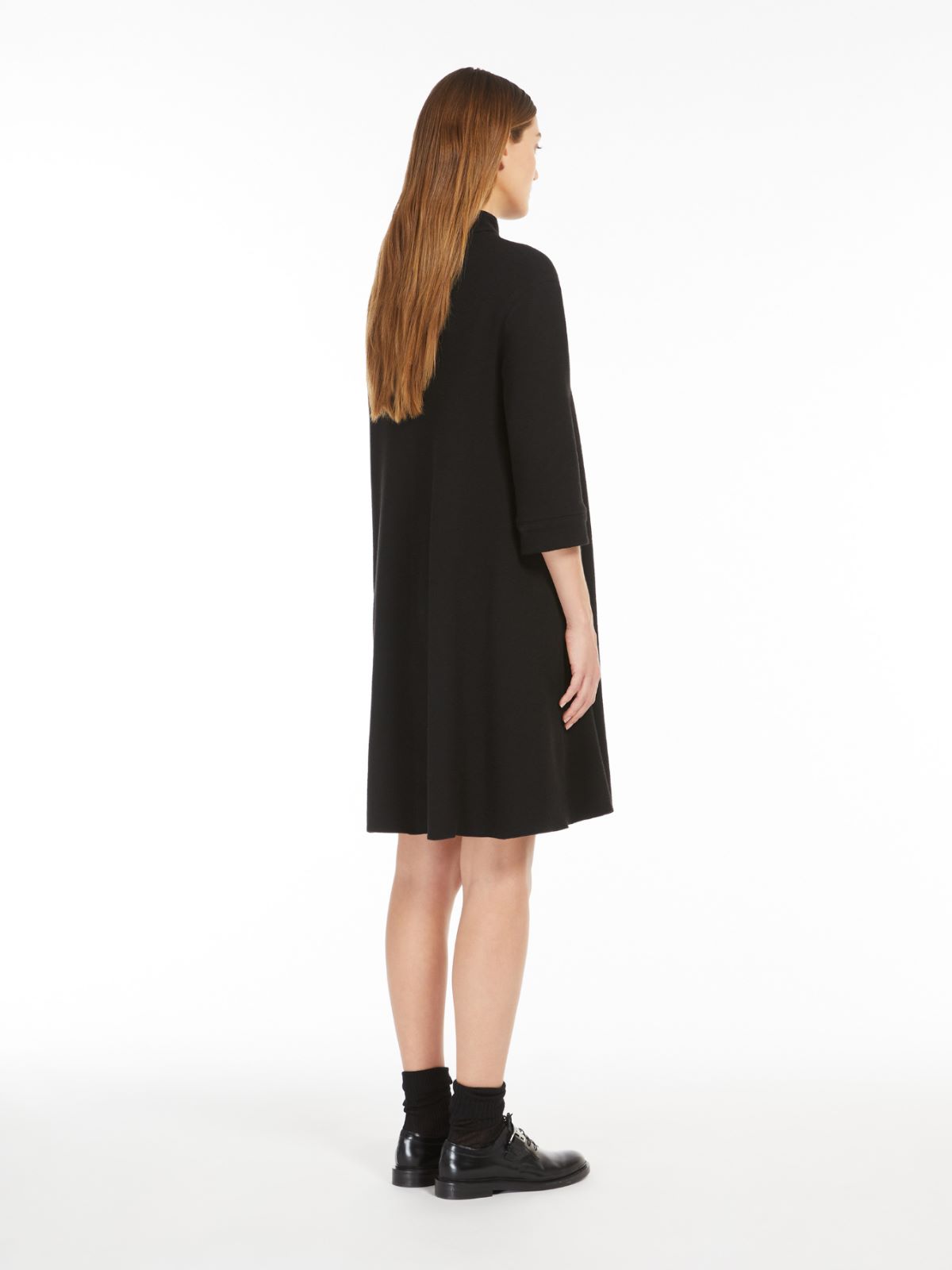 Jersey crêpe A-line dress