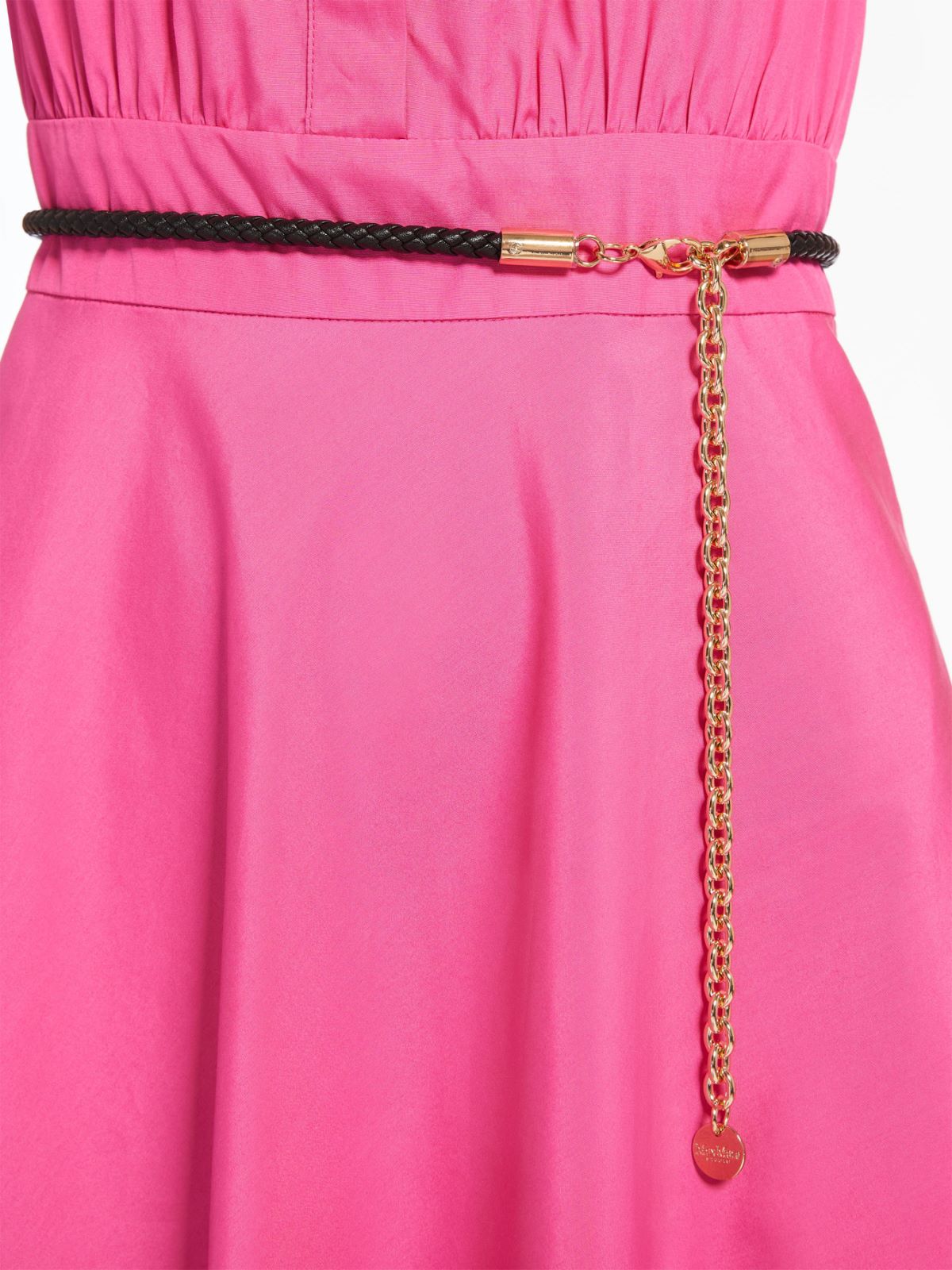 Cotton poplin polo dress