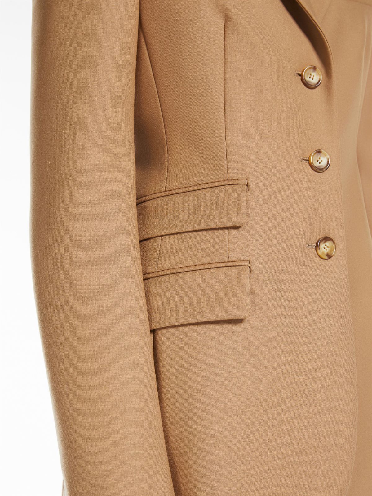 Stretch flannel tailored blazer