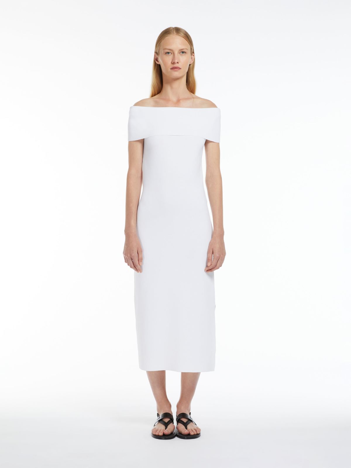 Viscose knit slim-fit dress