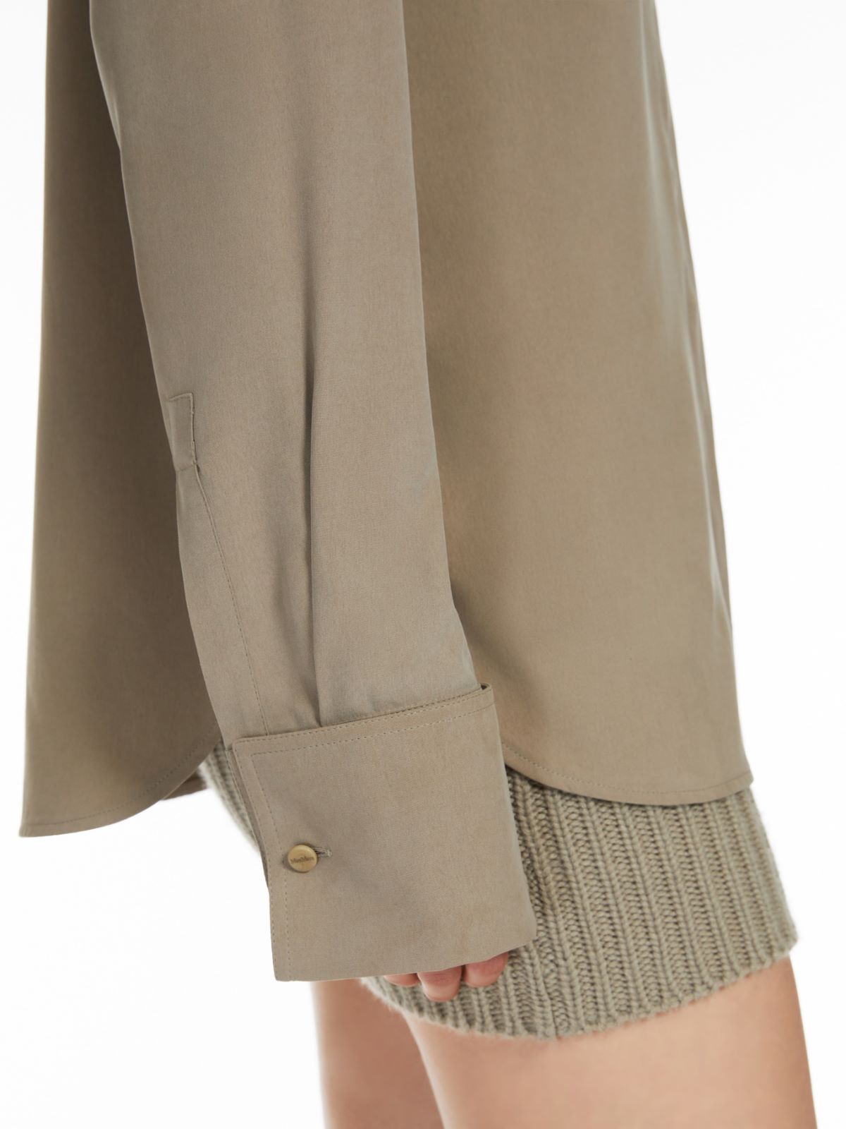 Classic silk canvas shirt