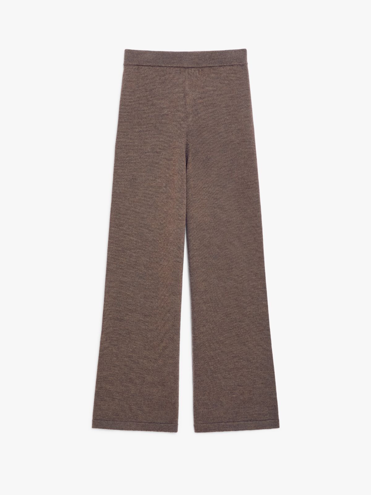 Straight wool trousers