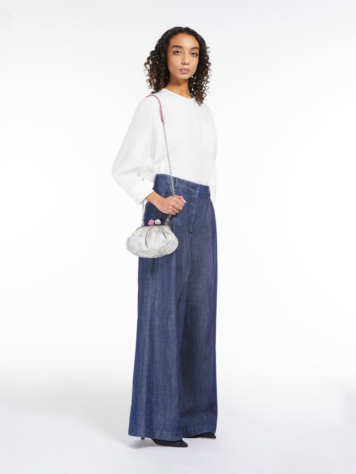 Small jacquard silk Pasticcino Bag