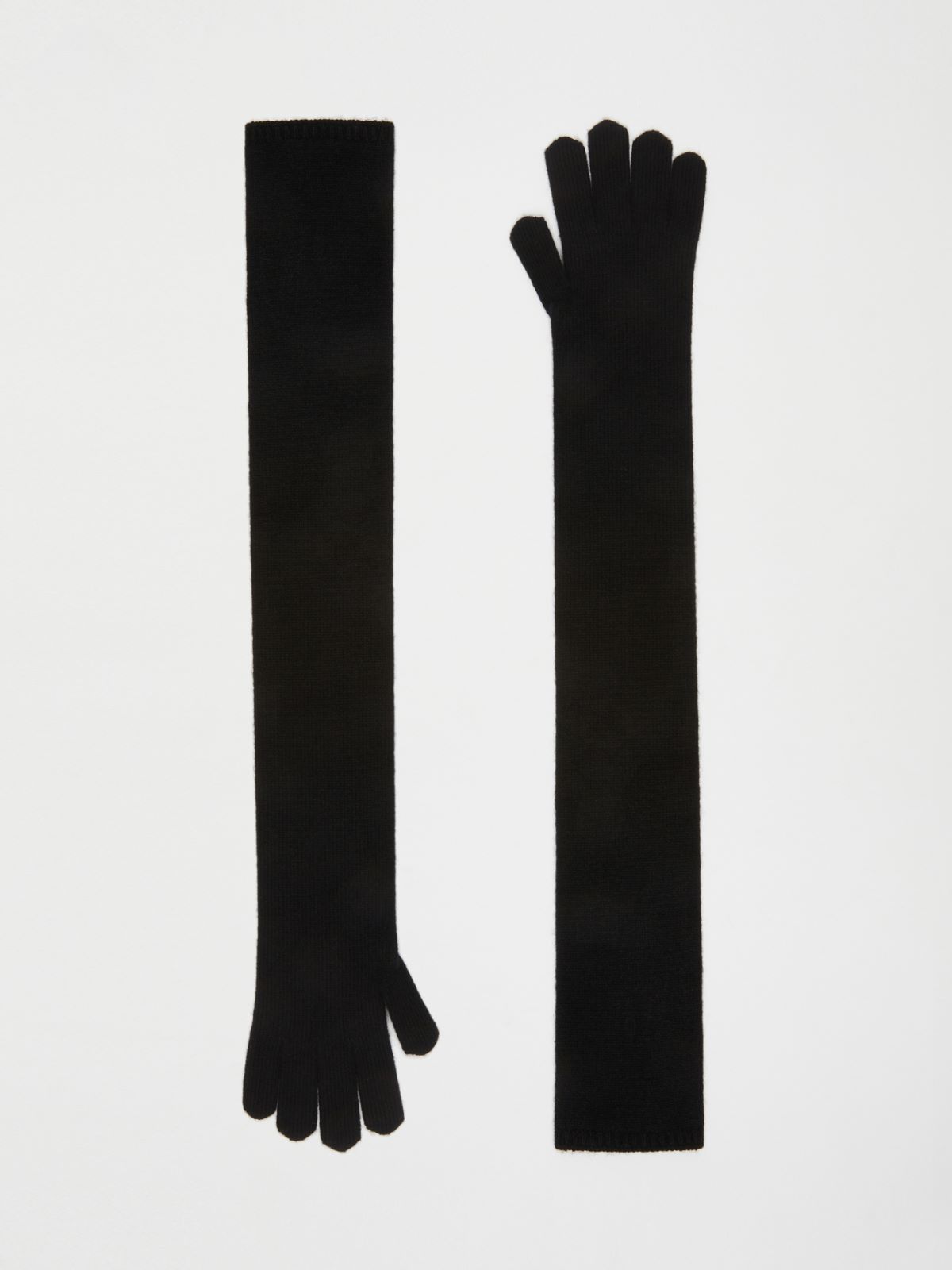 Long cashmere gloves