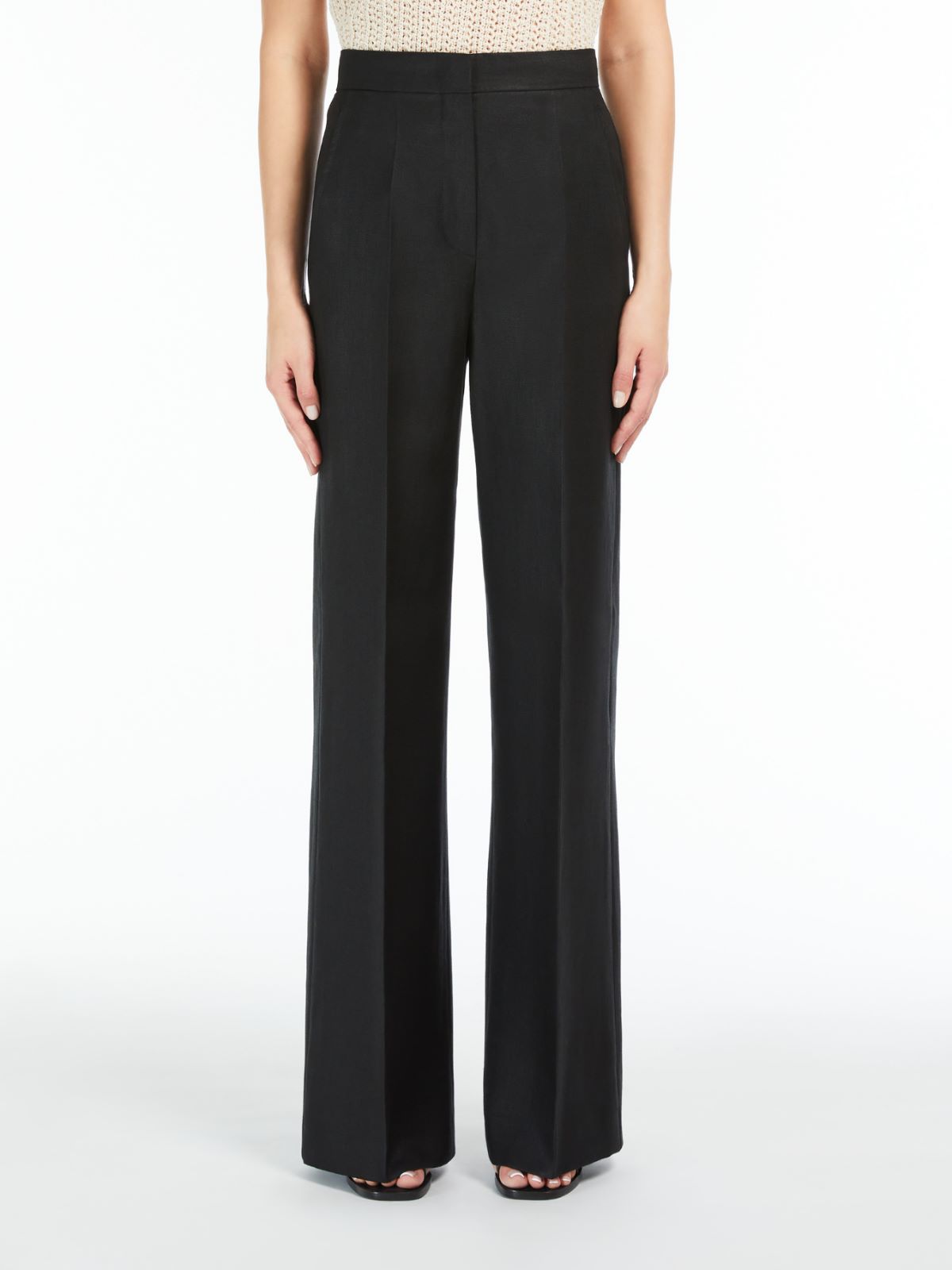 Linen tailored trousers