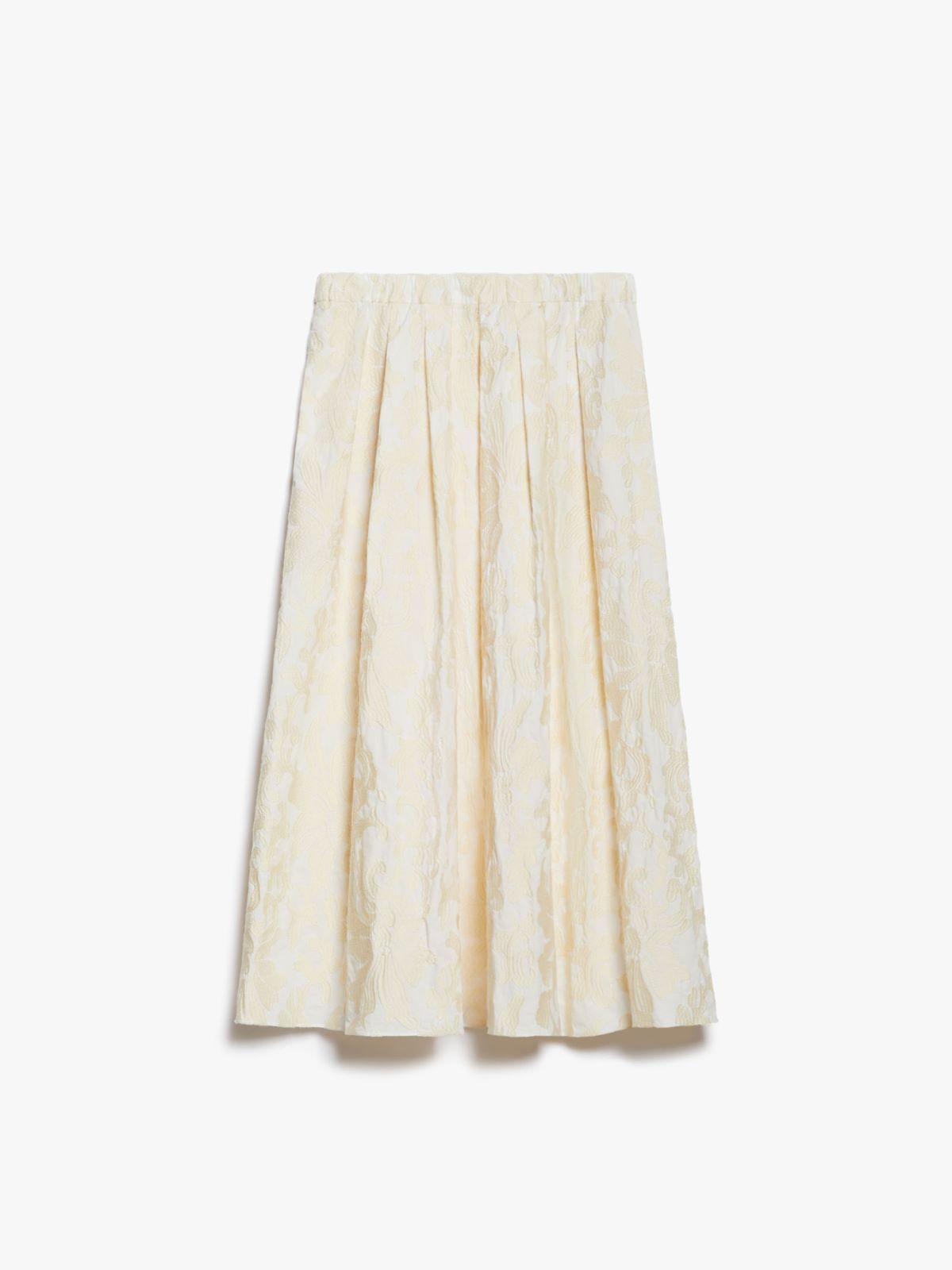 Full embroidered cotton skirt