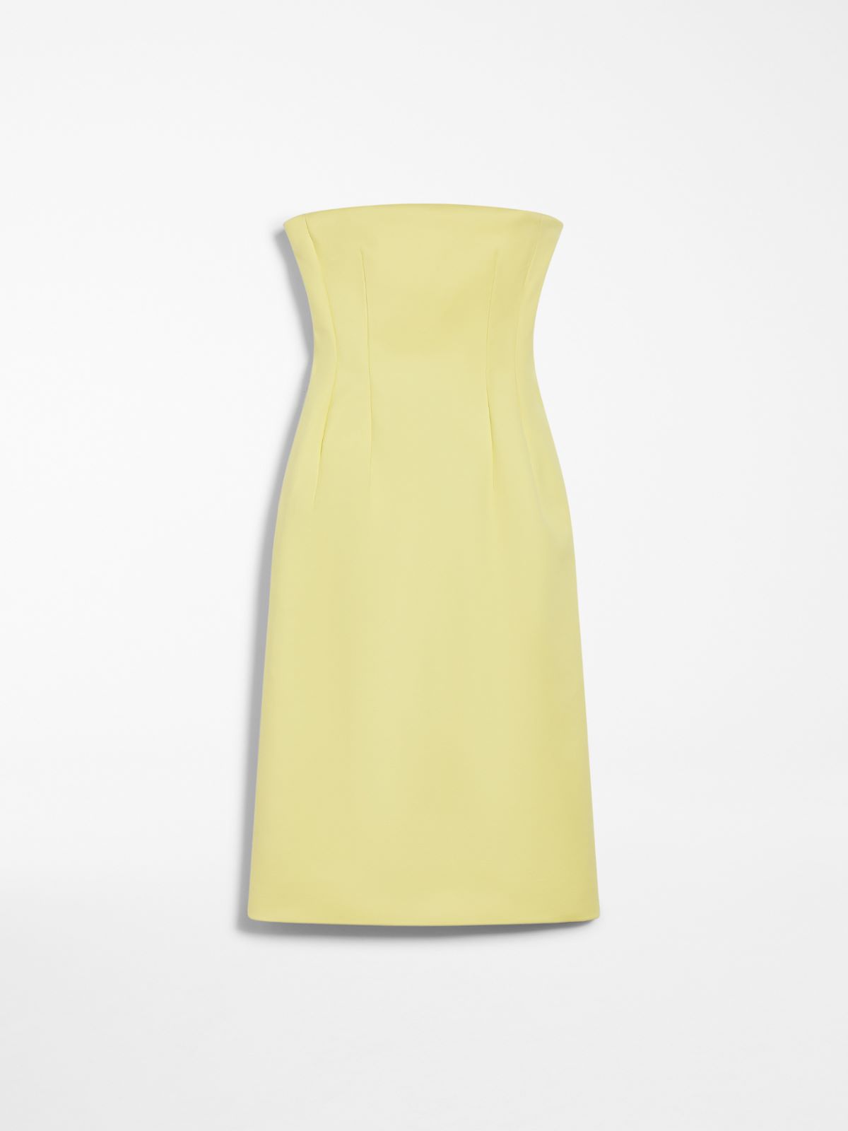 Double-faced cotton bustier dress