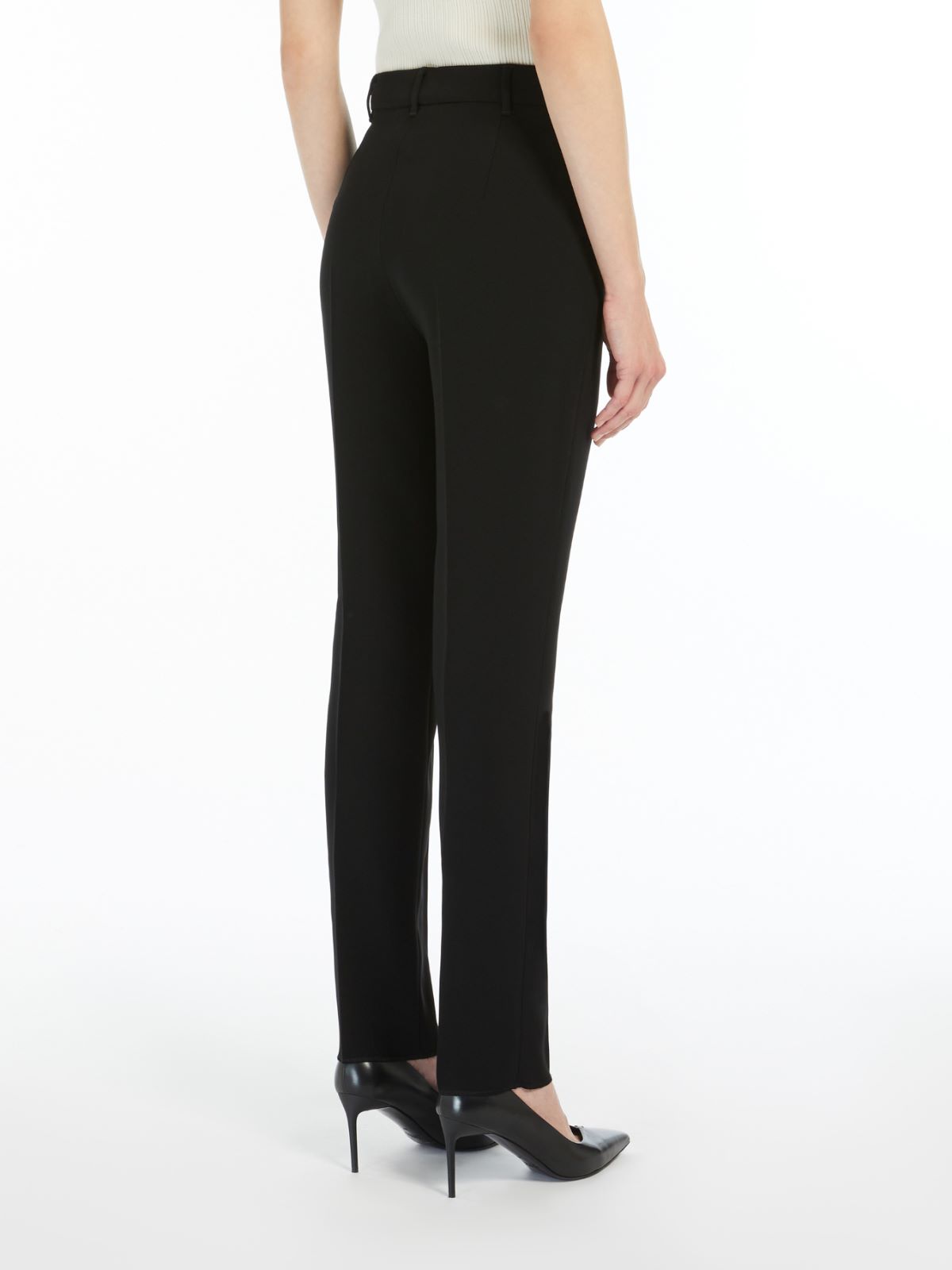 Straight-fit technical cady trousers