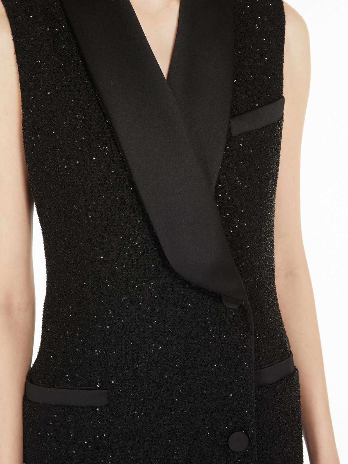 Robe manteau dress with sequins