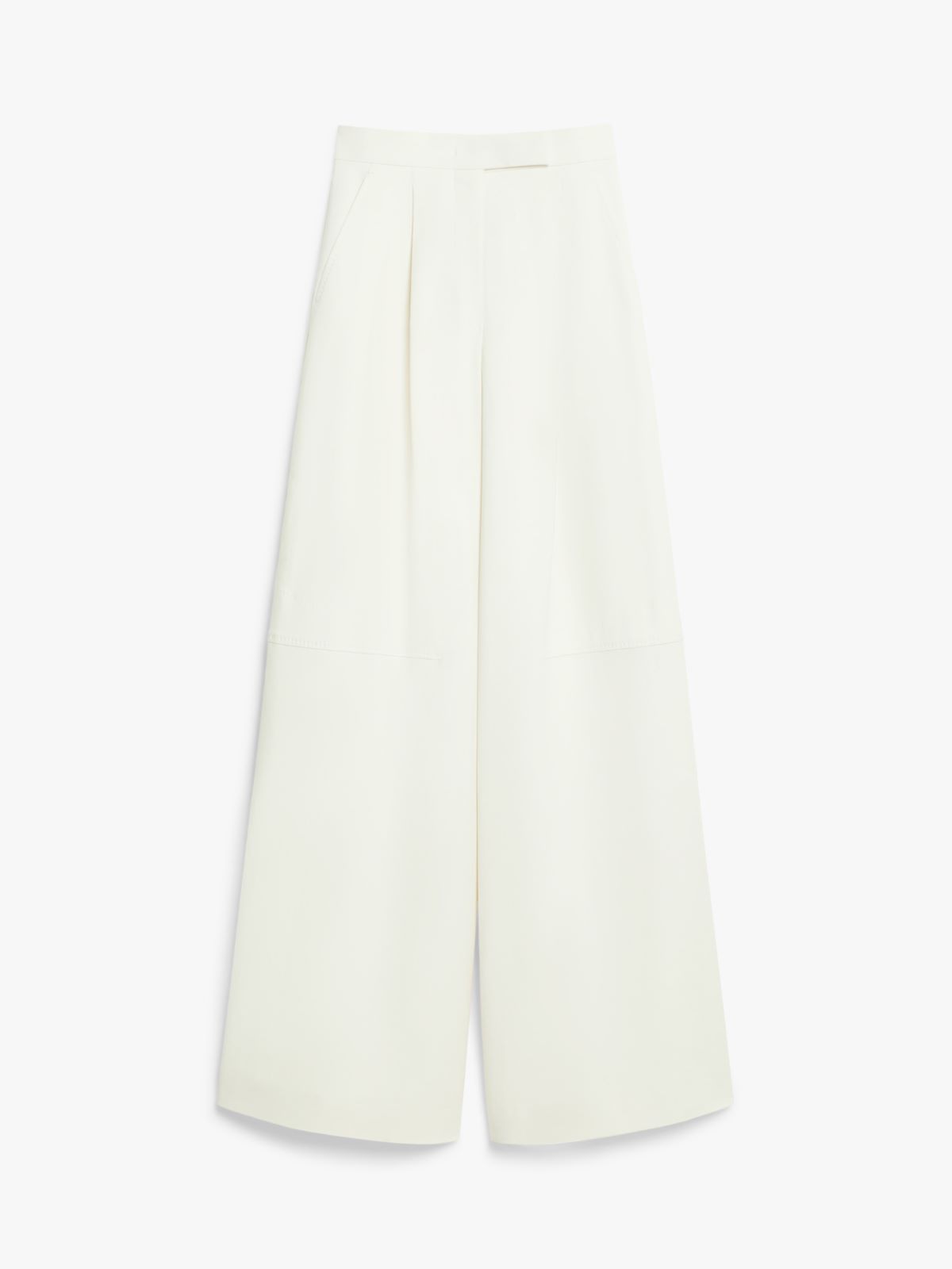 Oversize stretch cotton trousers