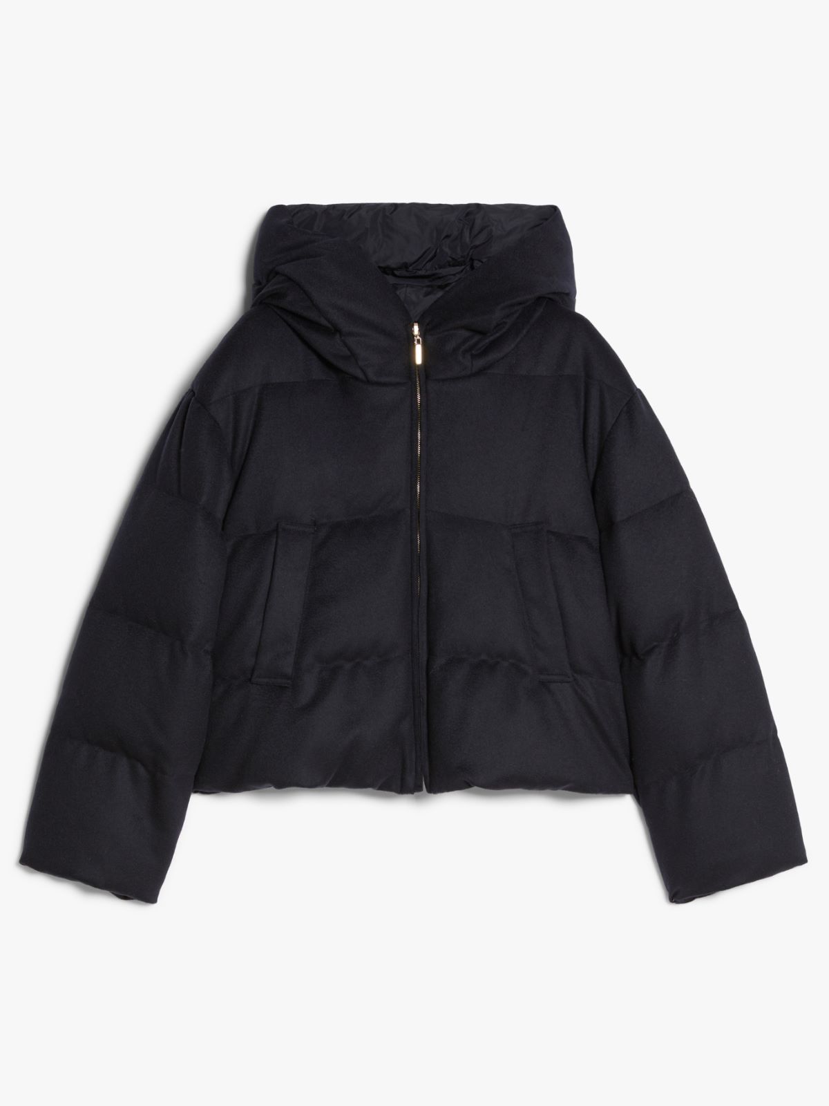 Reversible camel colour down jacket