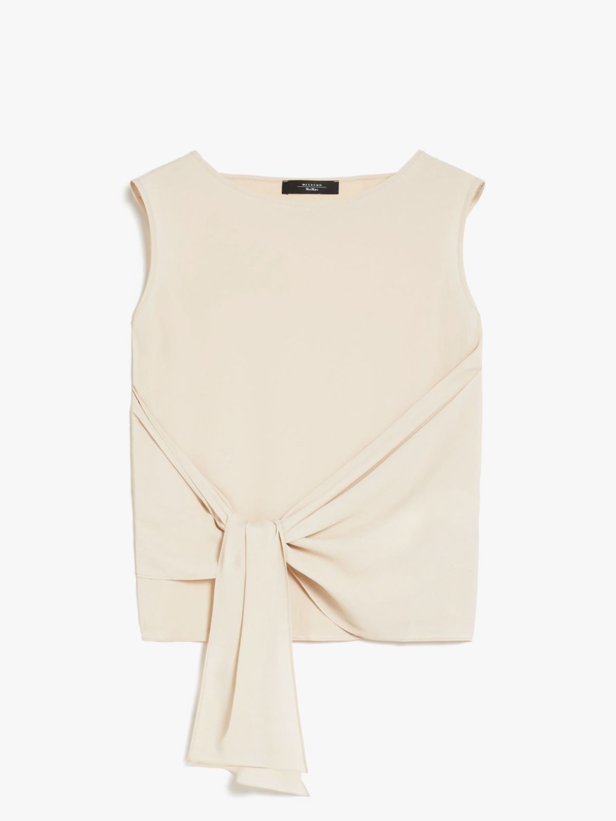 Jersey and crepe top