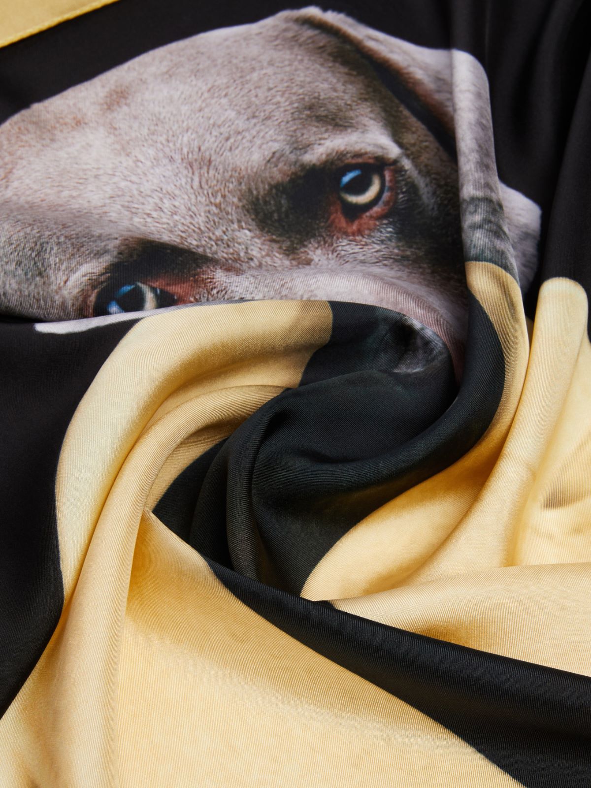 Printed silk foulard