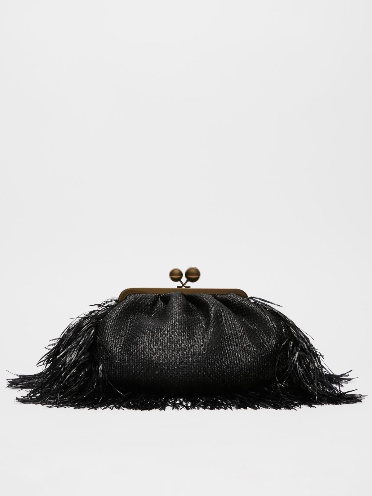 Medium fringed raffia-look Pasticcino Bag