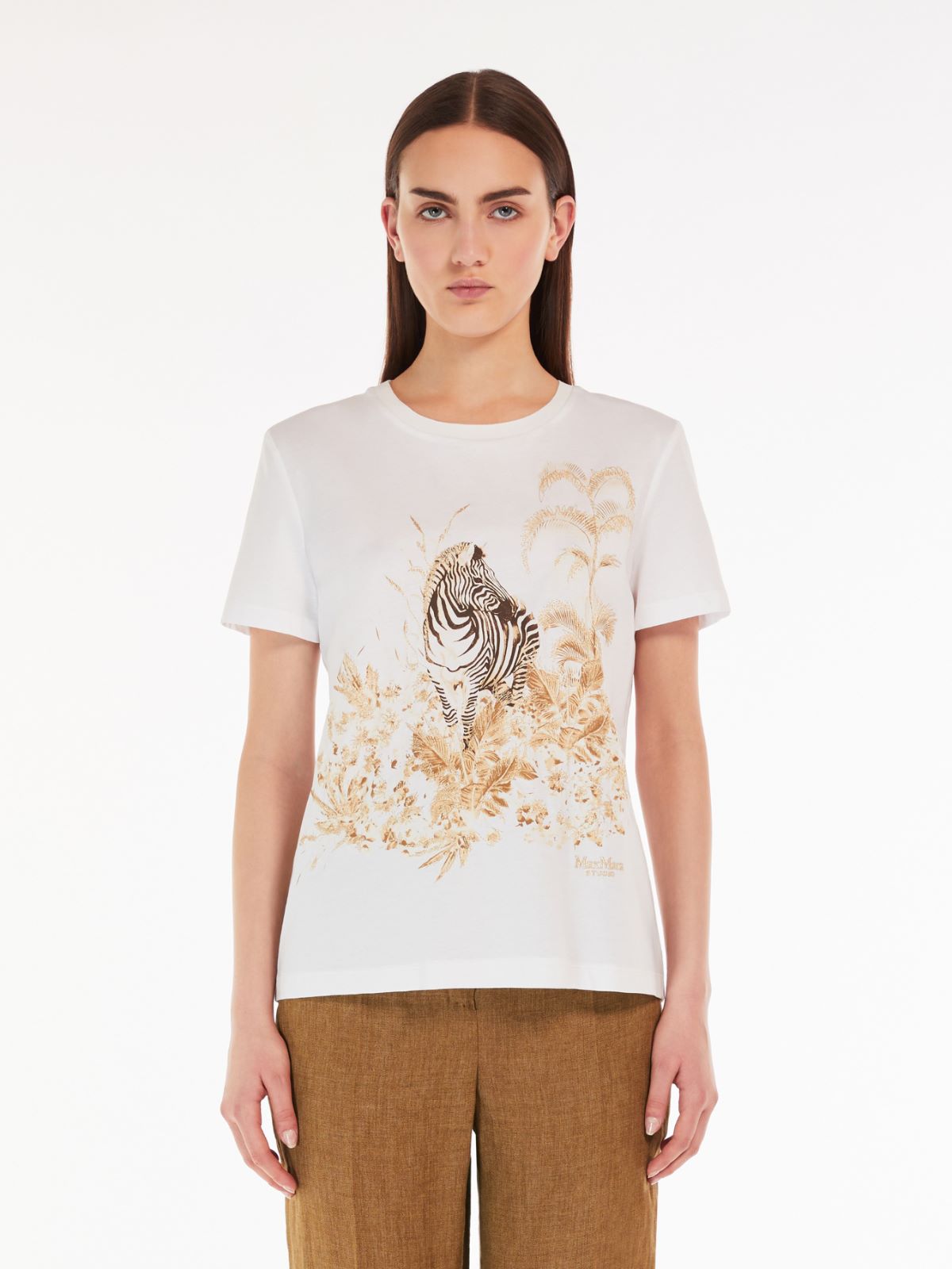 Printed cotton T-shirt