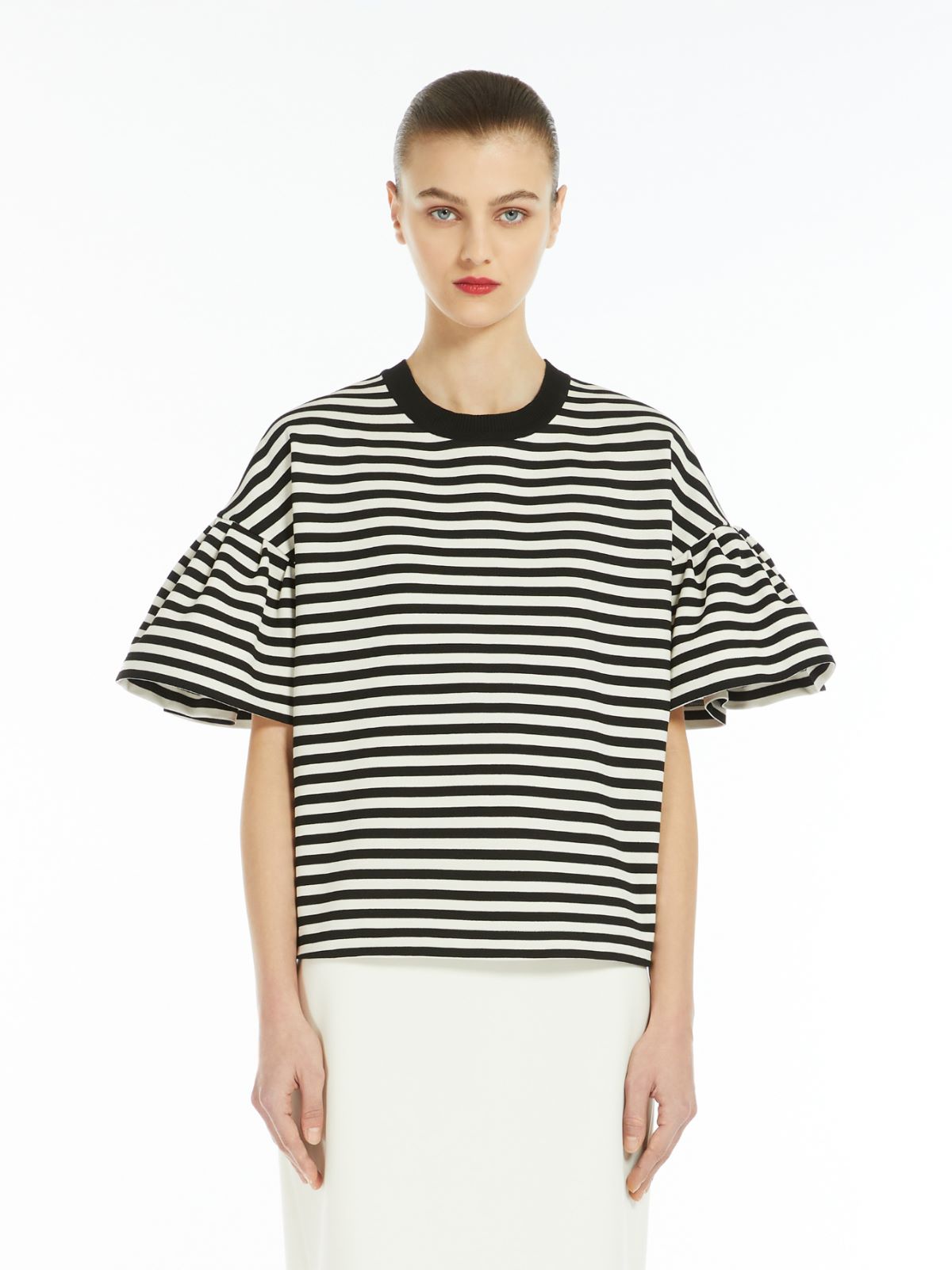 Boxy jersey T-shirt