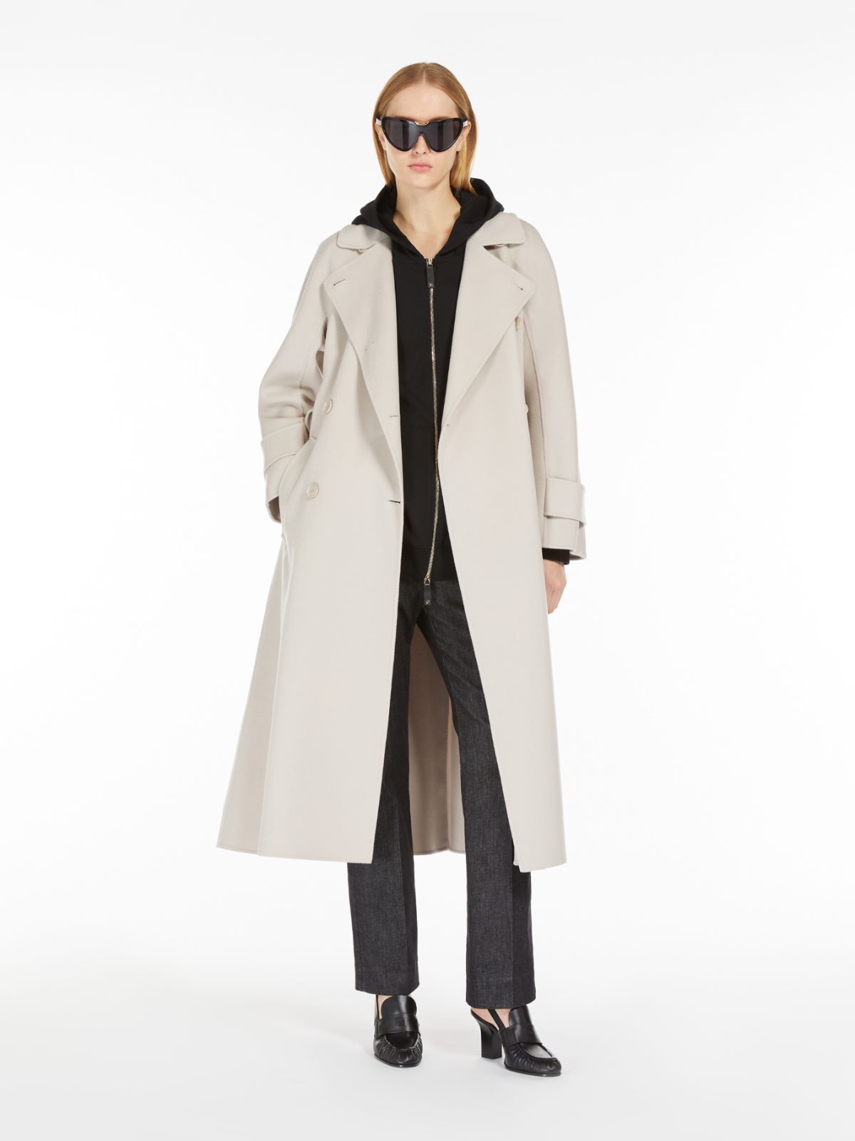 Wool trench coat