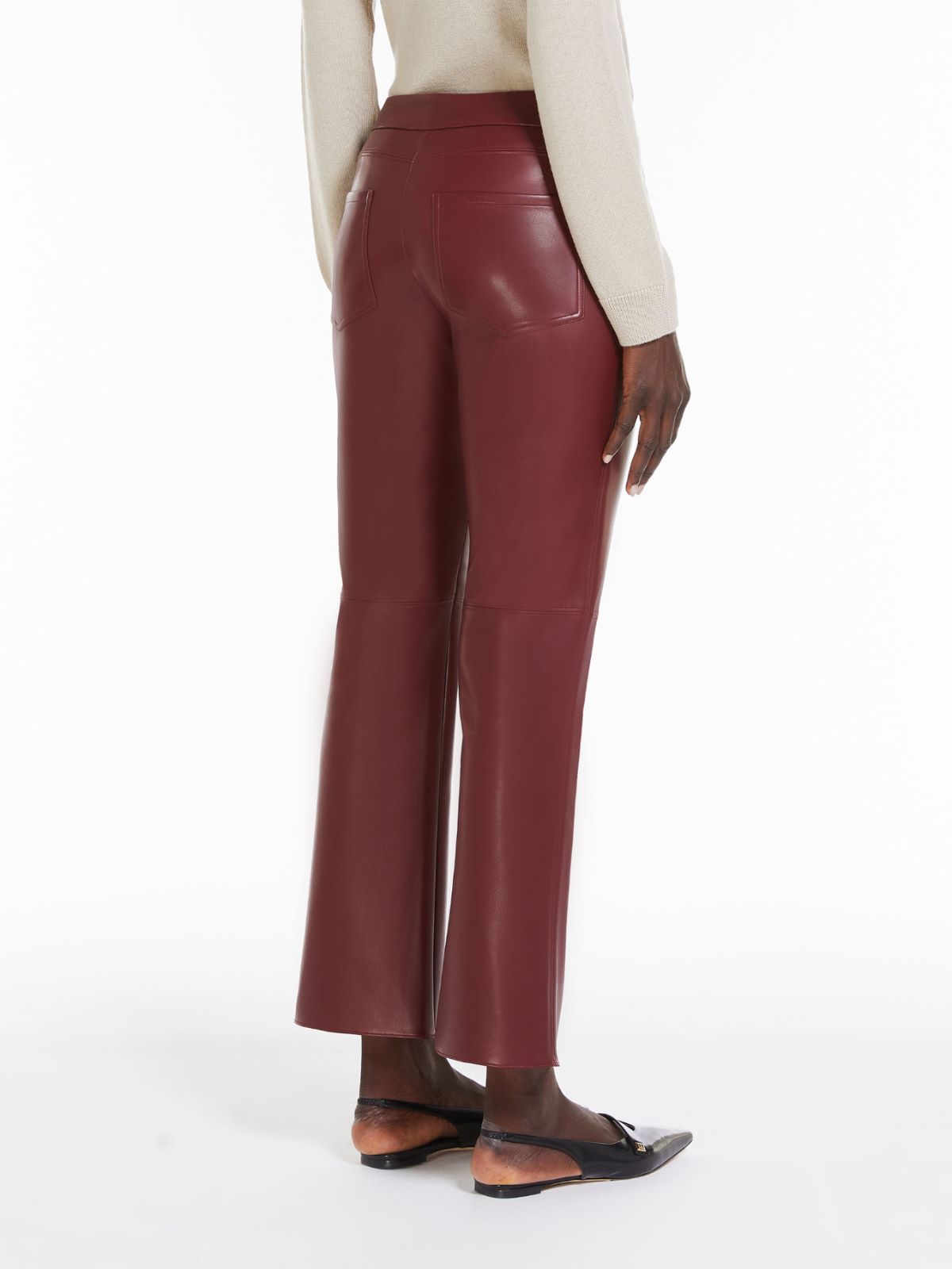 Coated fabric trousers