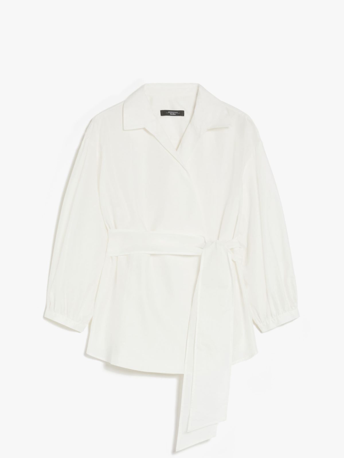 Cotton and silk canvas shirt