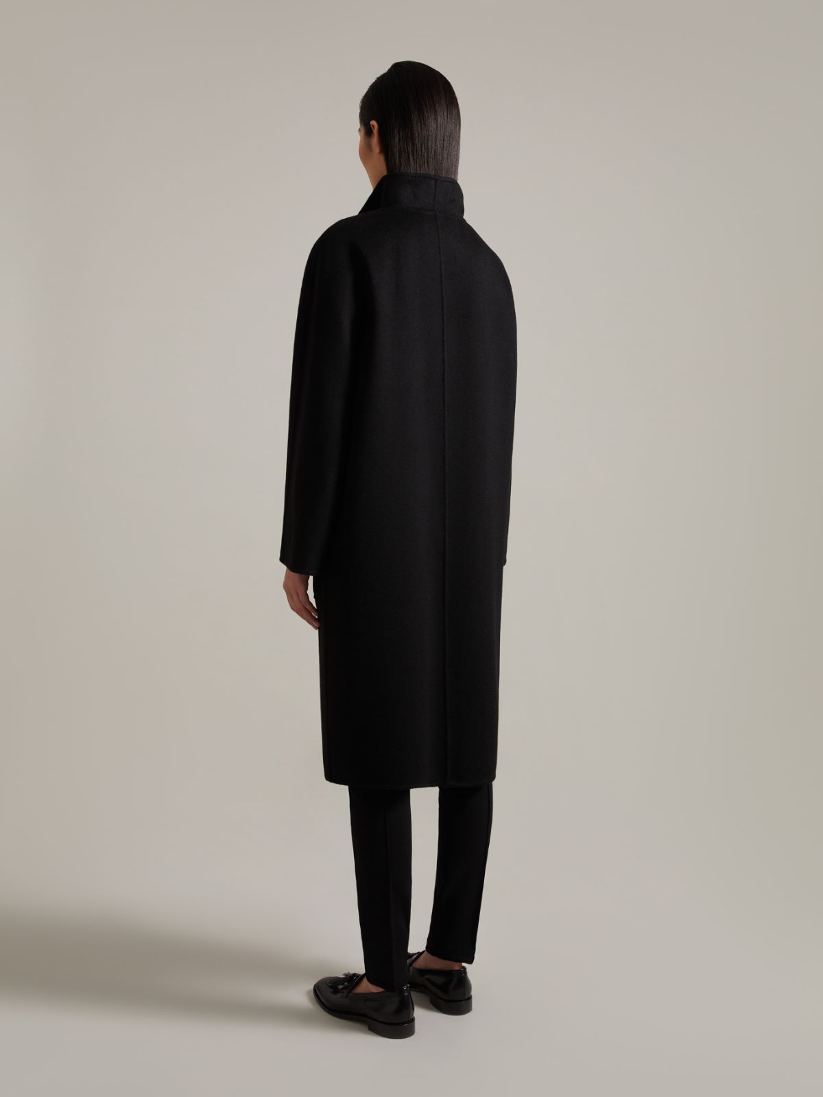 Cashmere cardigan coat