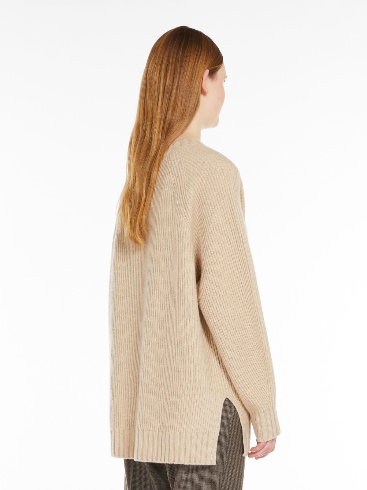 Wool, viscose and cashmere V-neck sweater
