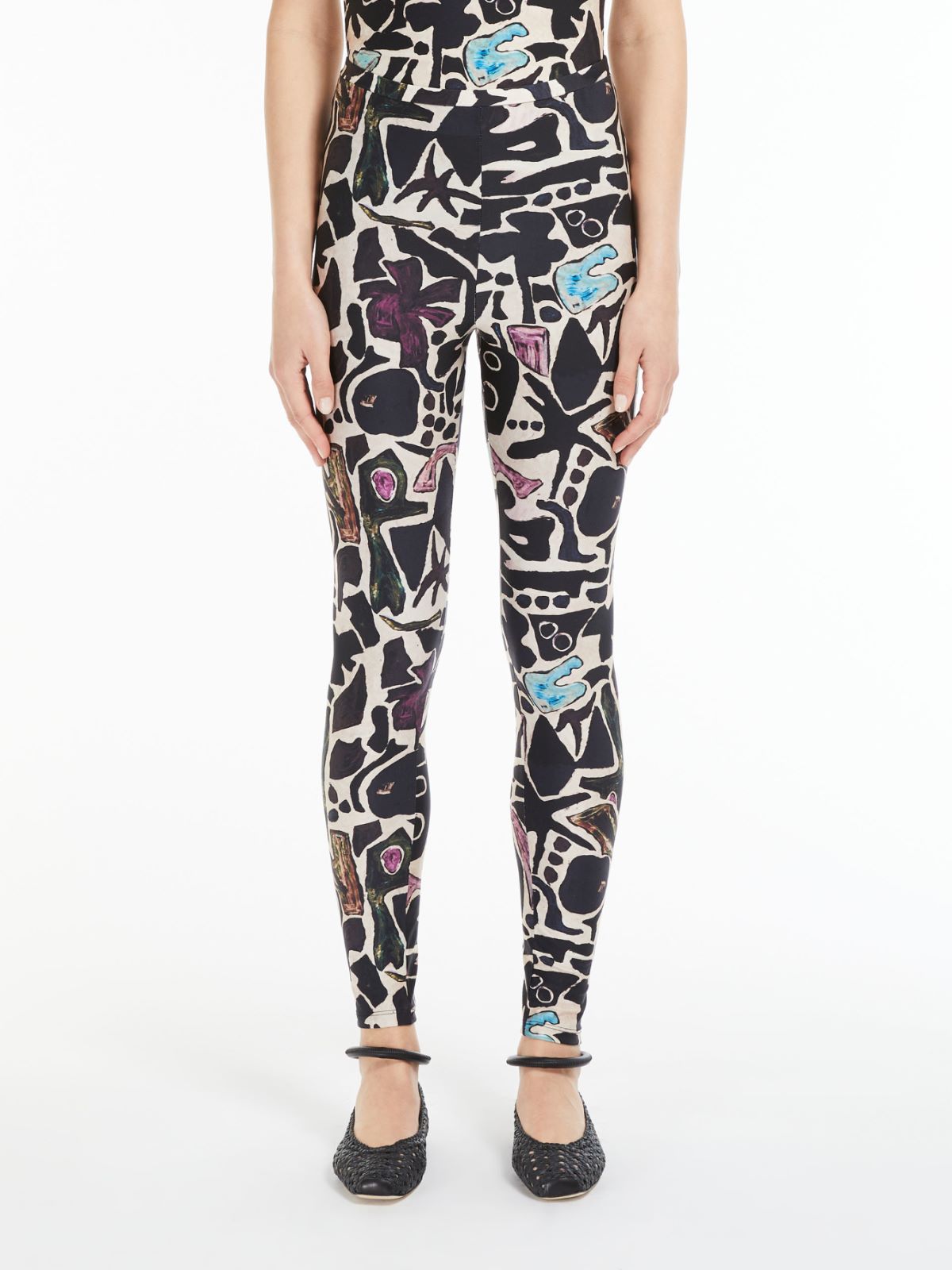 Stretch jersey trousers