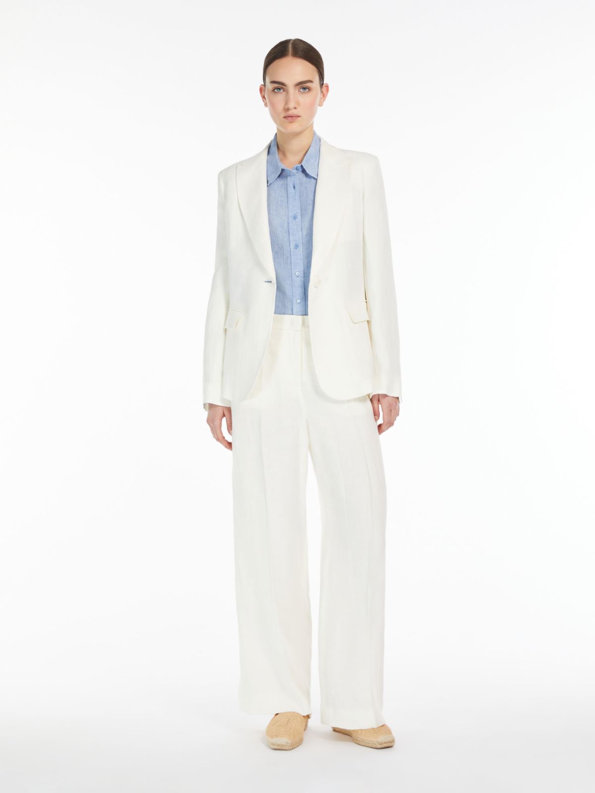 Linen canvas trousers