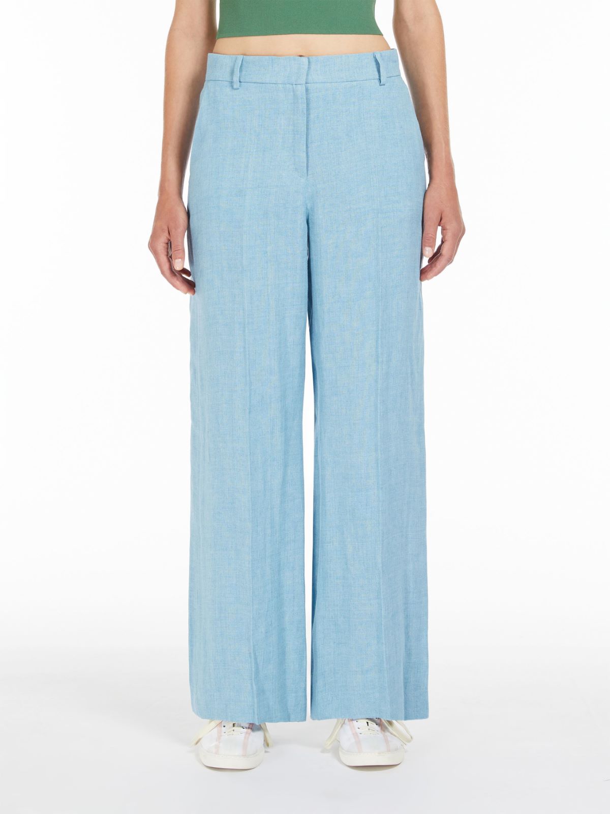 Linen canvas trousers