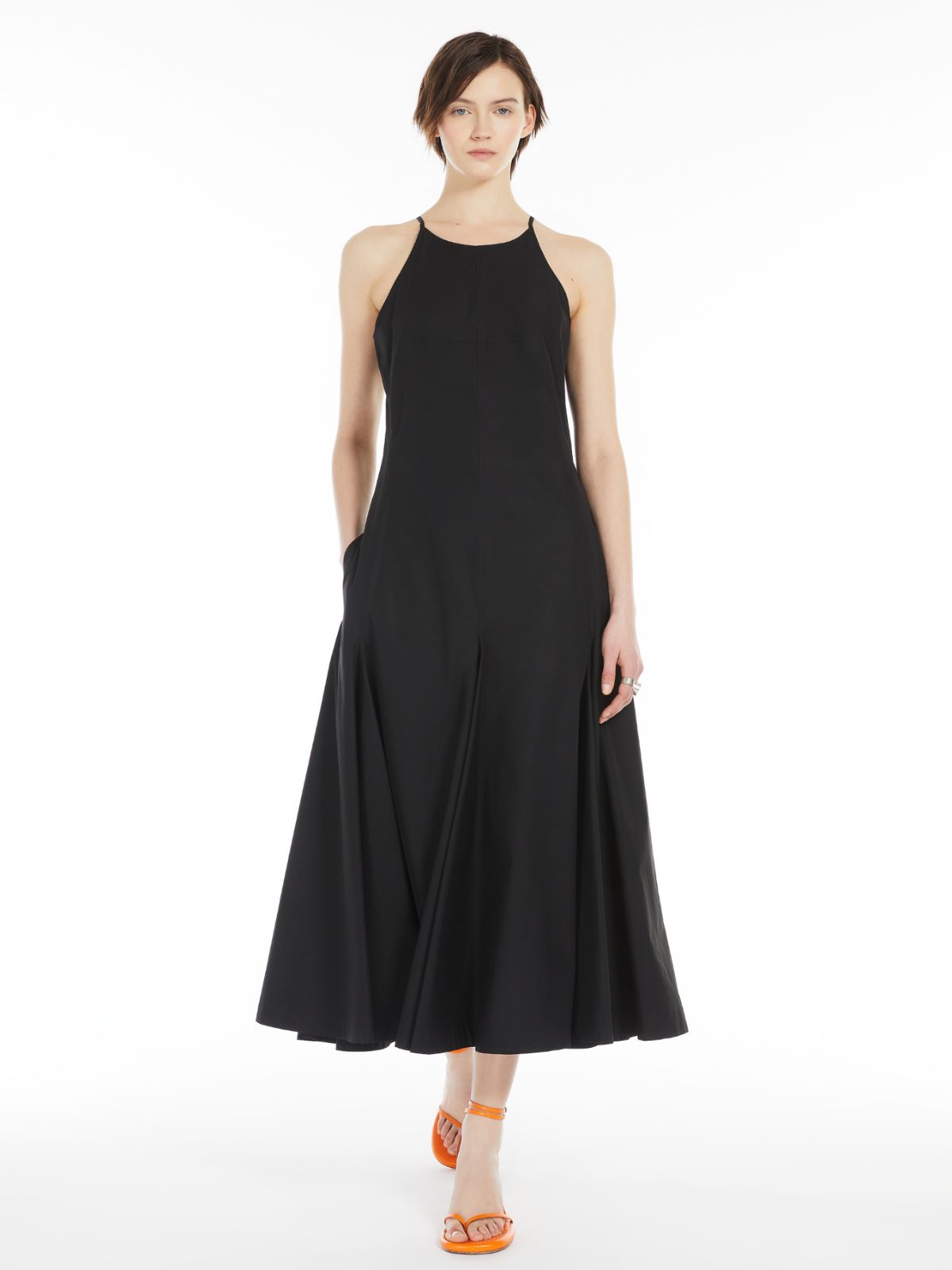 Long poplin dress