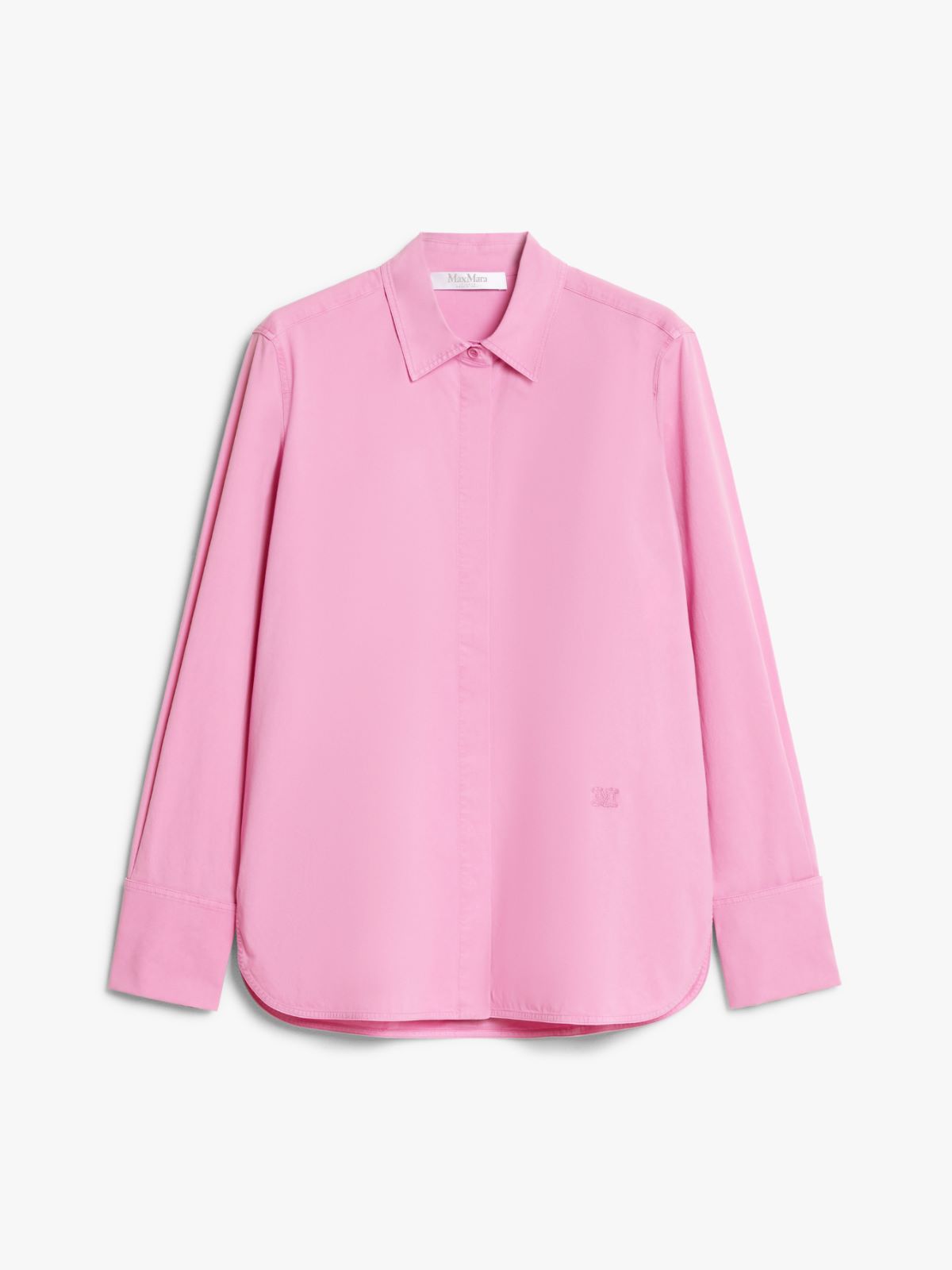 Stretch canvas fitted shirt