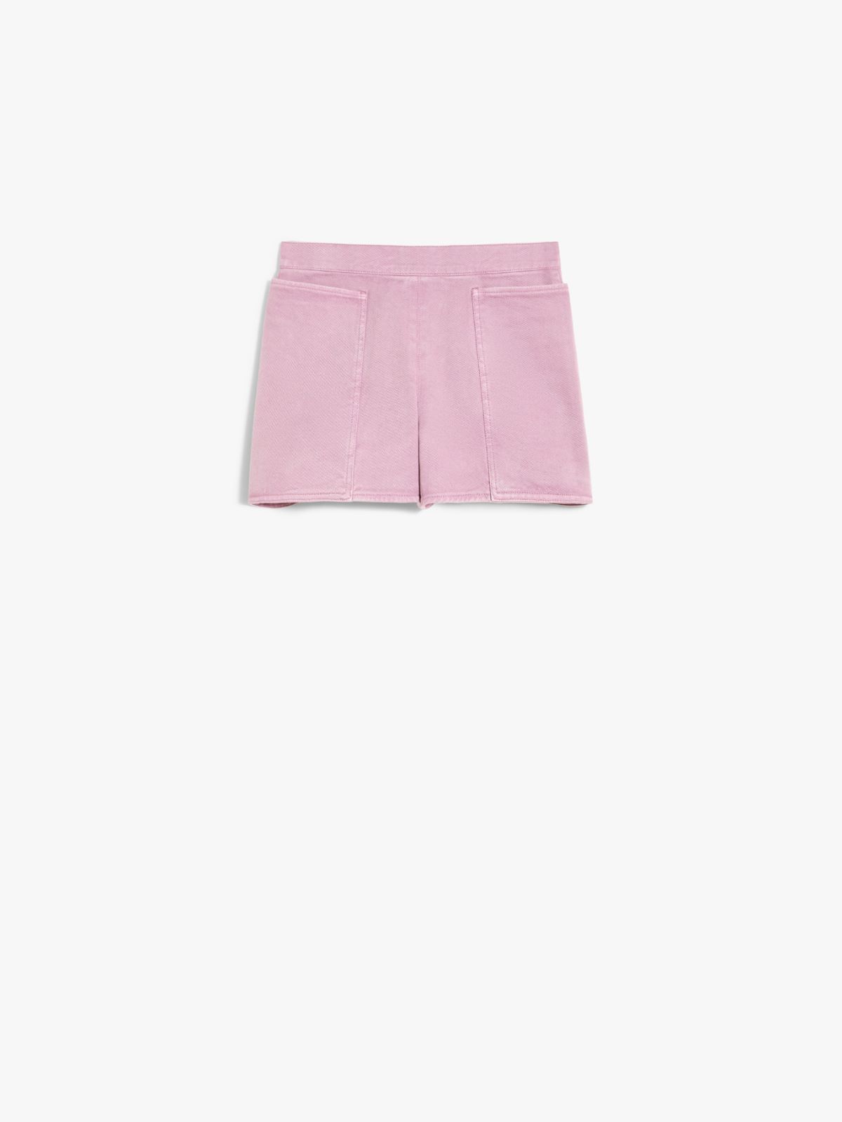 Cotton drill mini shorts