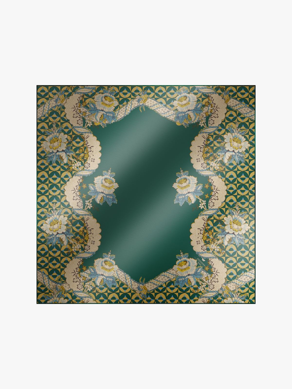 Printed silk maxi pocket square