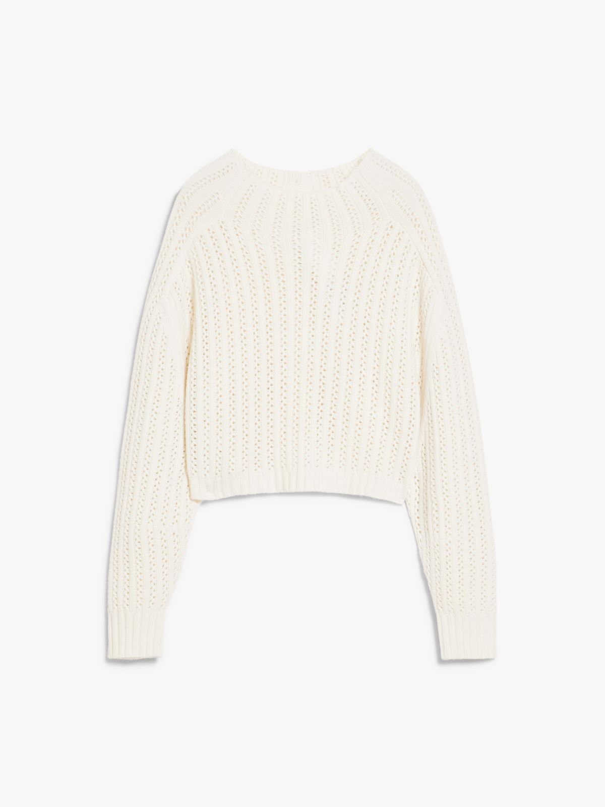 Wool and cashmere cropped jumper