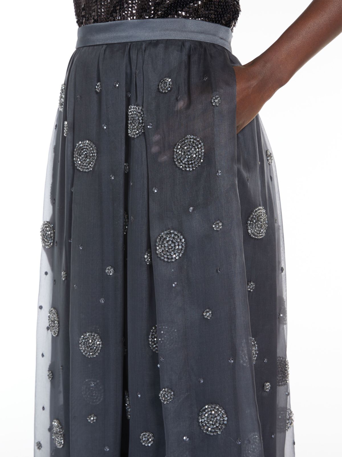 Organza circle skirt