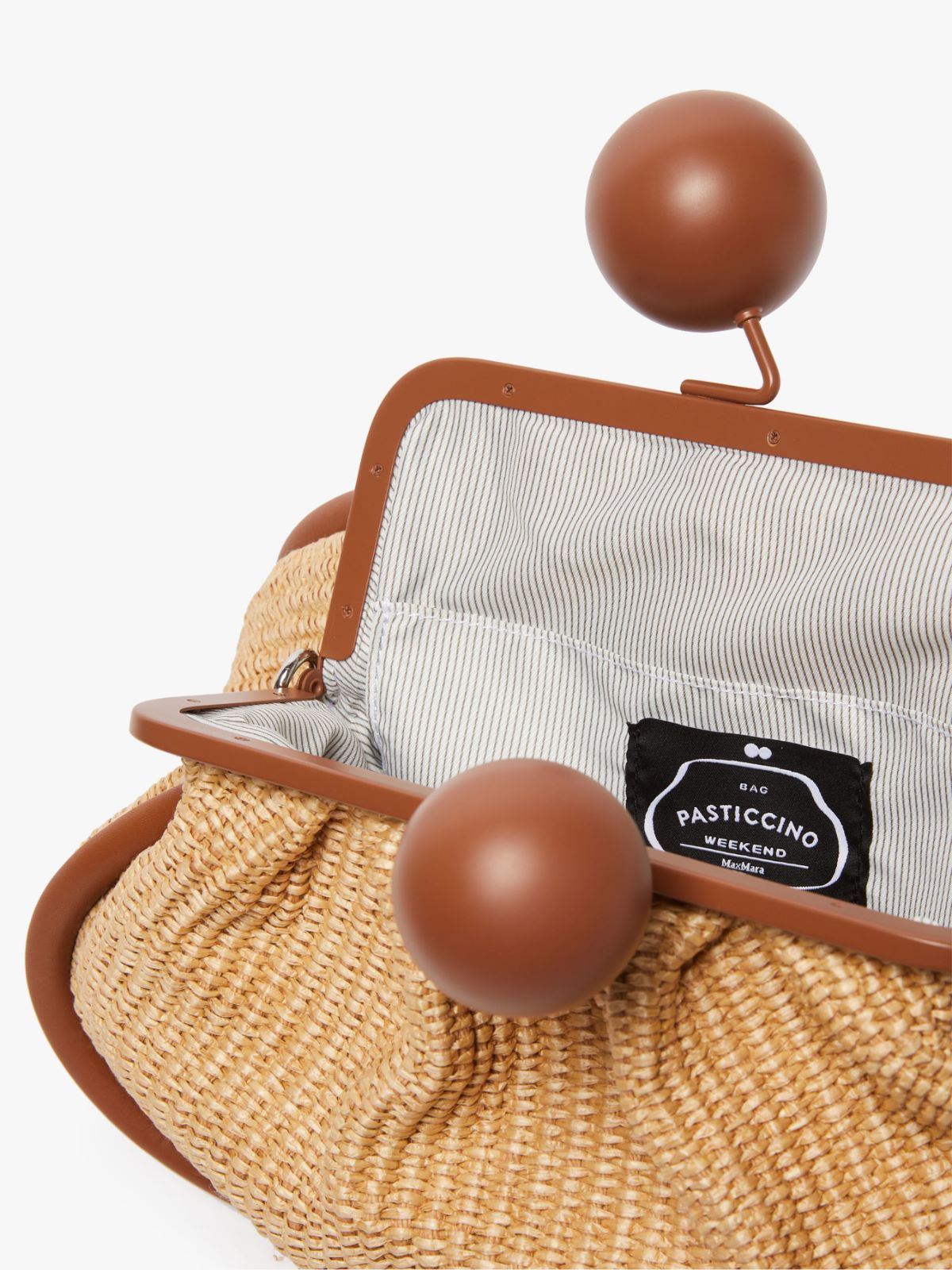 Medium raffia-look Pasticcino Bag