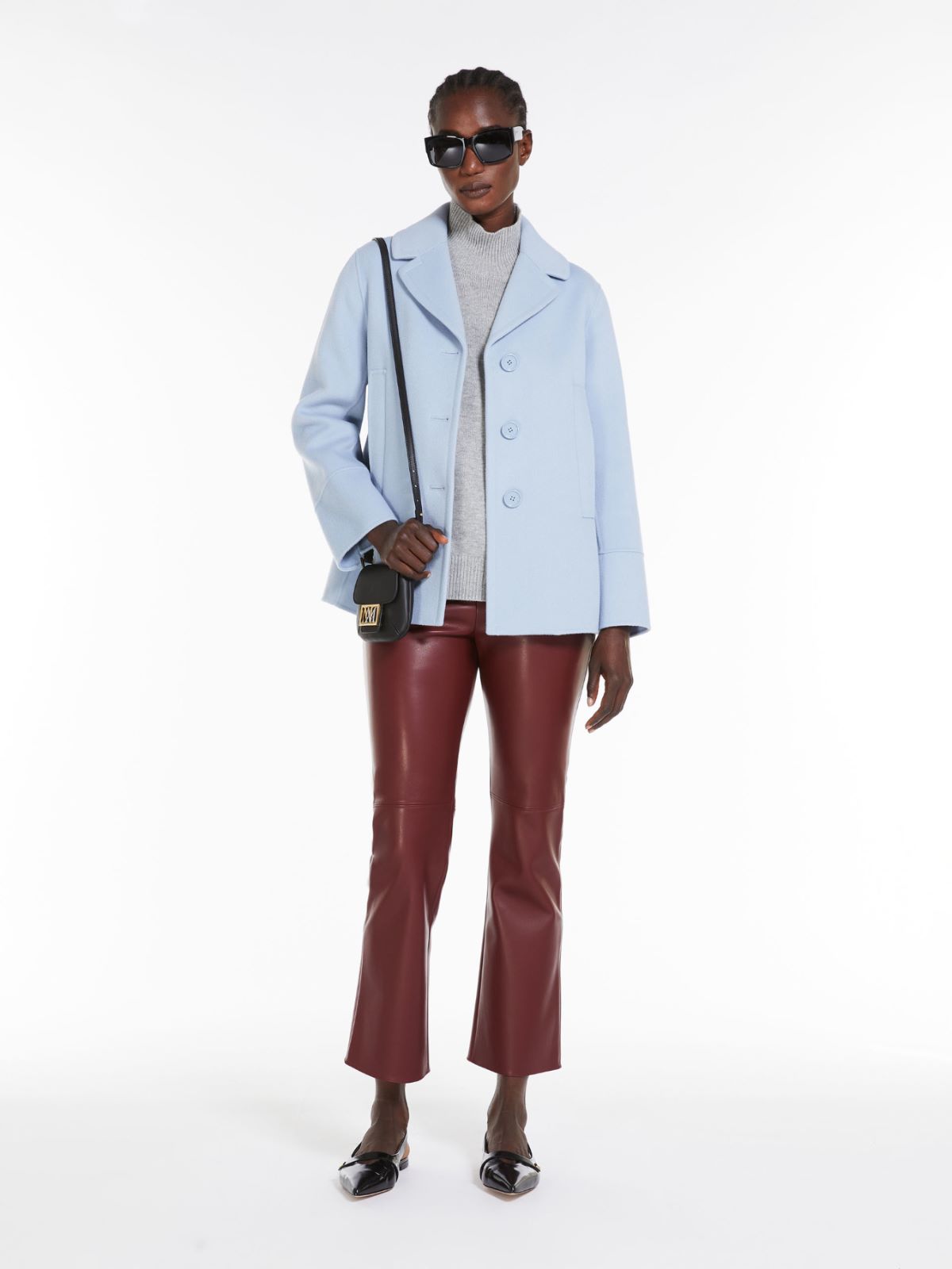 Coated fabric trousers