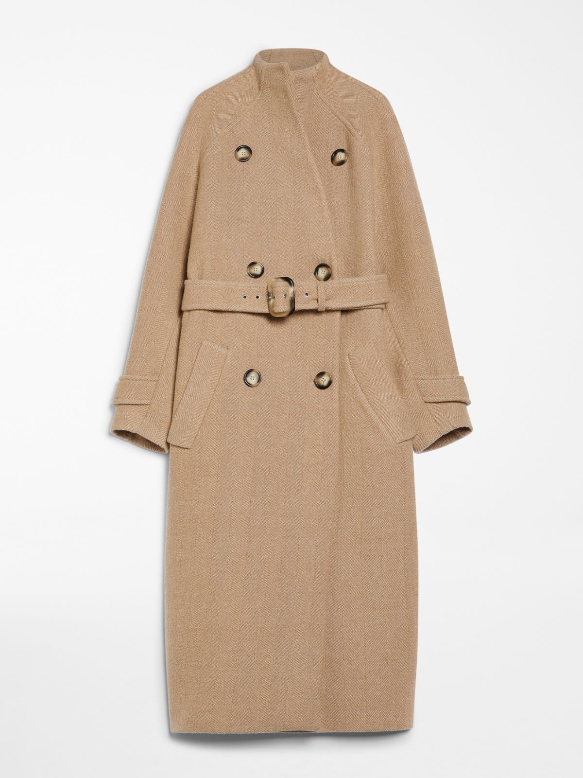 Comfort-fit wool-blend coat