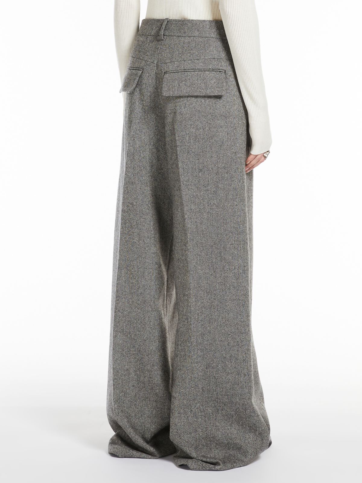 Oversized flared trousers