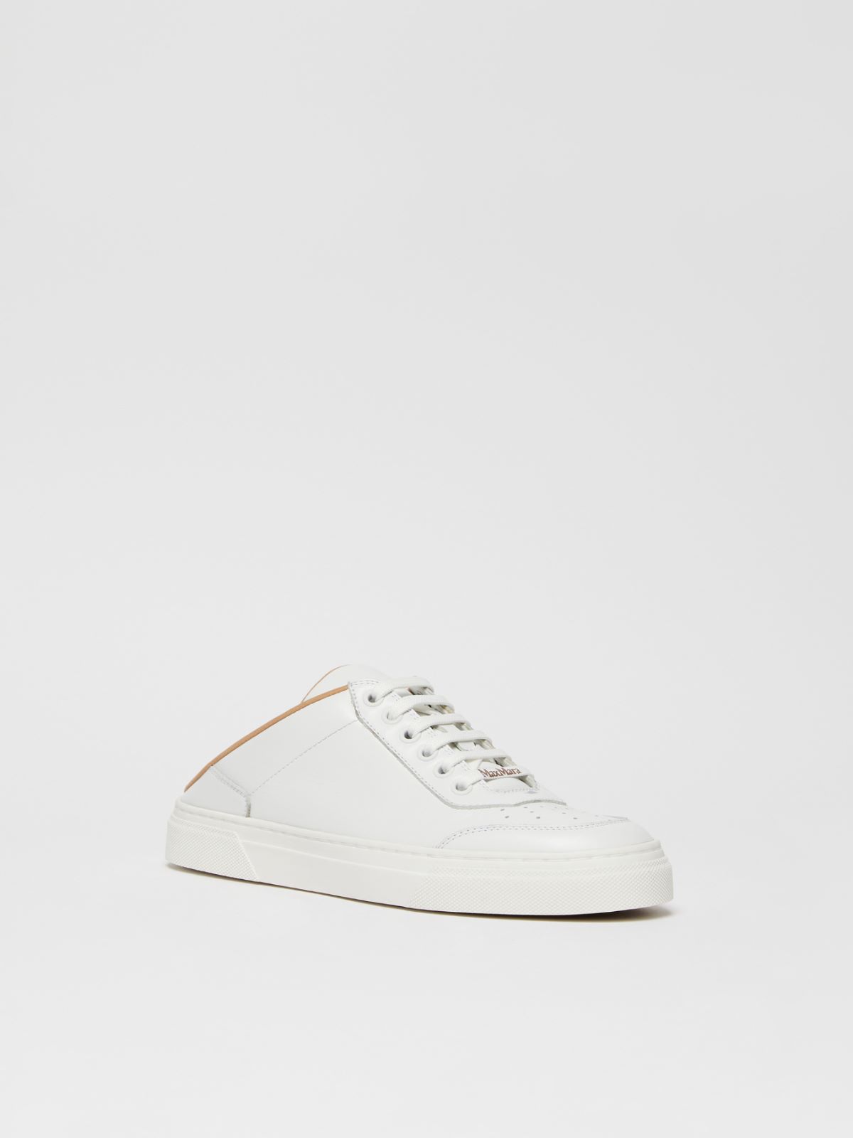 Leather mule sneakers