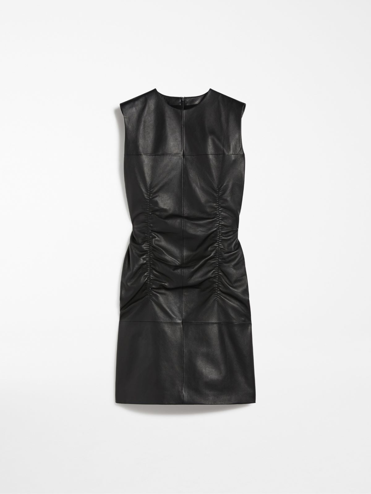 Sleeveless Nappa leather dress
