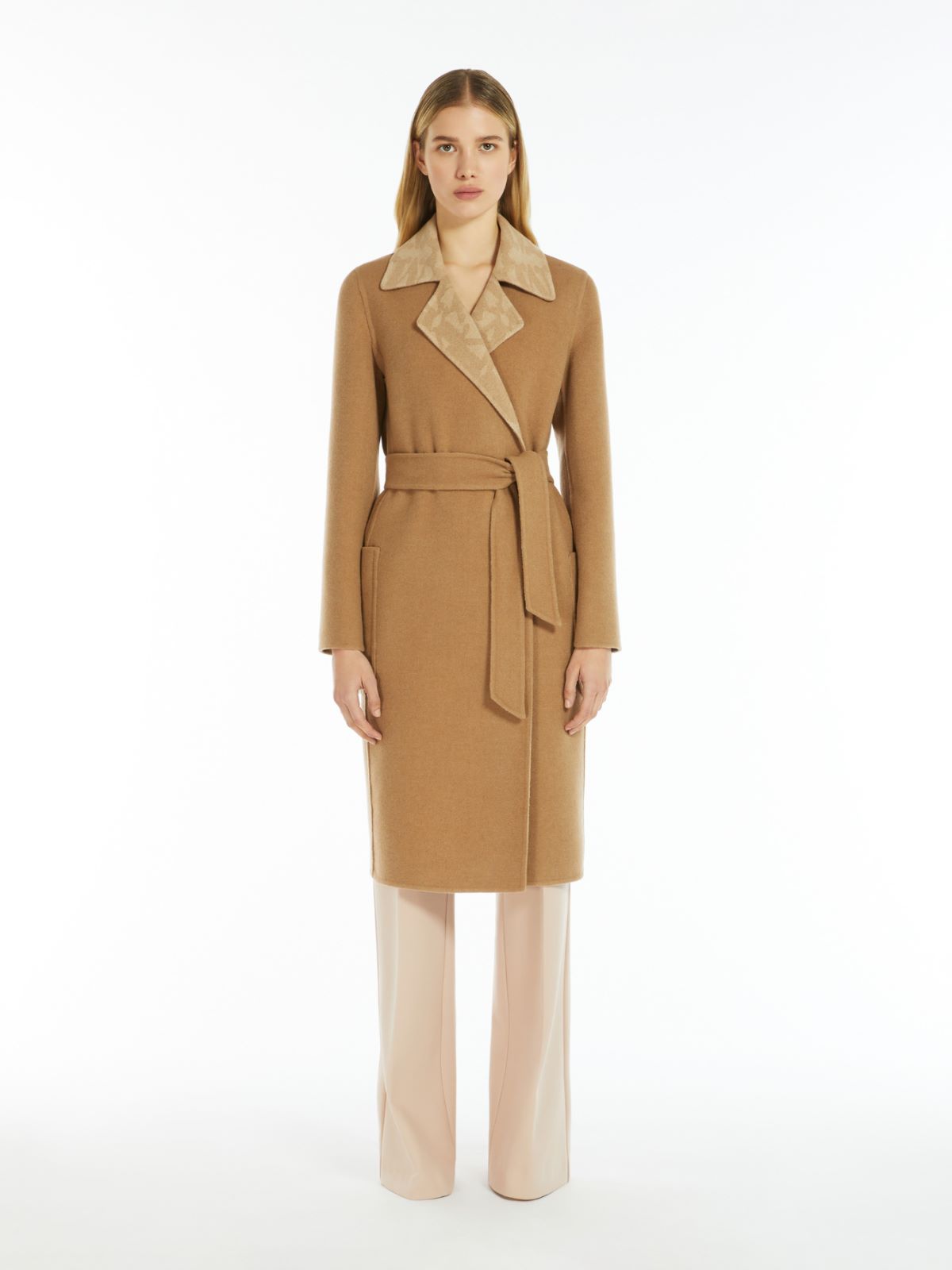 Reversible camel coat