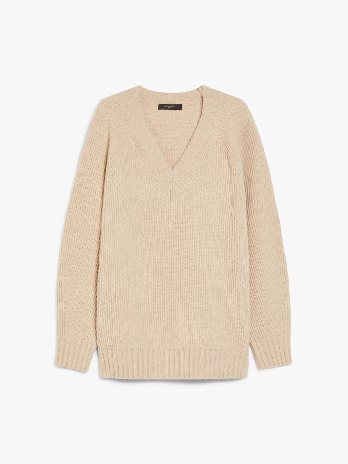 Wool, viscose and cashmere V-neck sweater