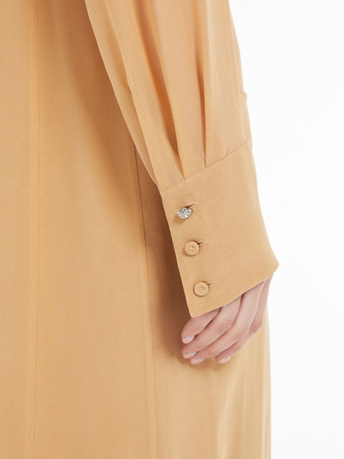 Silk georgette duster coat